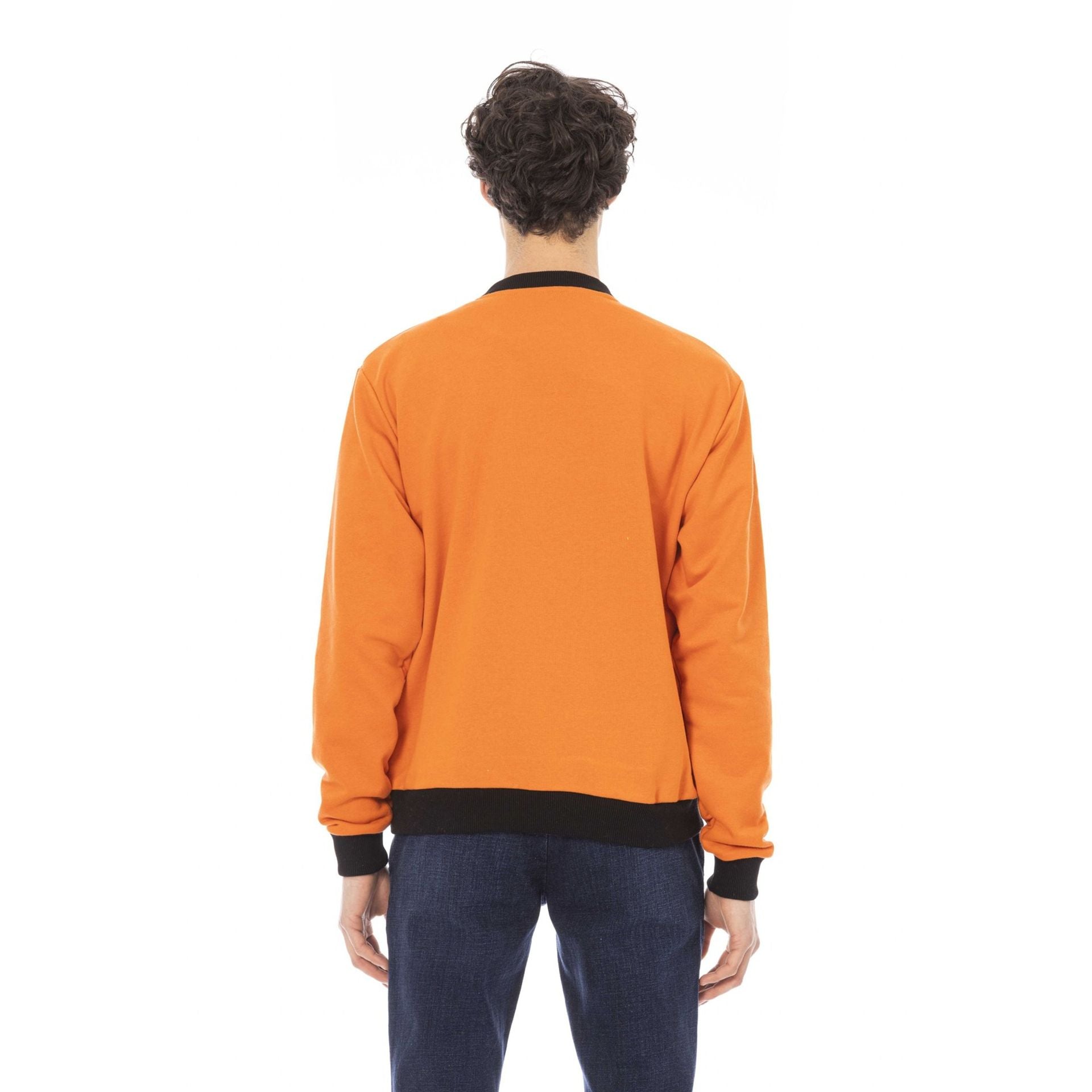 Мъжка памучна блуза Men’s sweatshirt Baldinini Trend 6510141 COMO ARANCIO back view