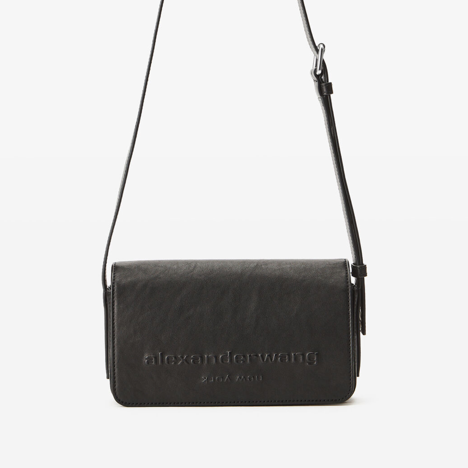 Alexander Wang Punch Flap Crossbody Bag AL20126X01L001BB Front View