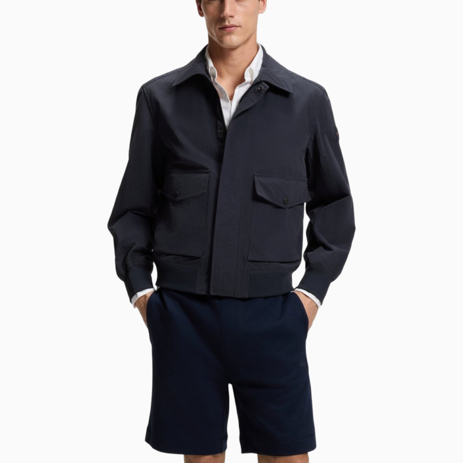 Мъжко яке Boss Men Jacket 50562351 404 Front View