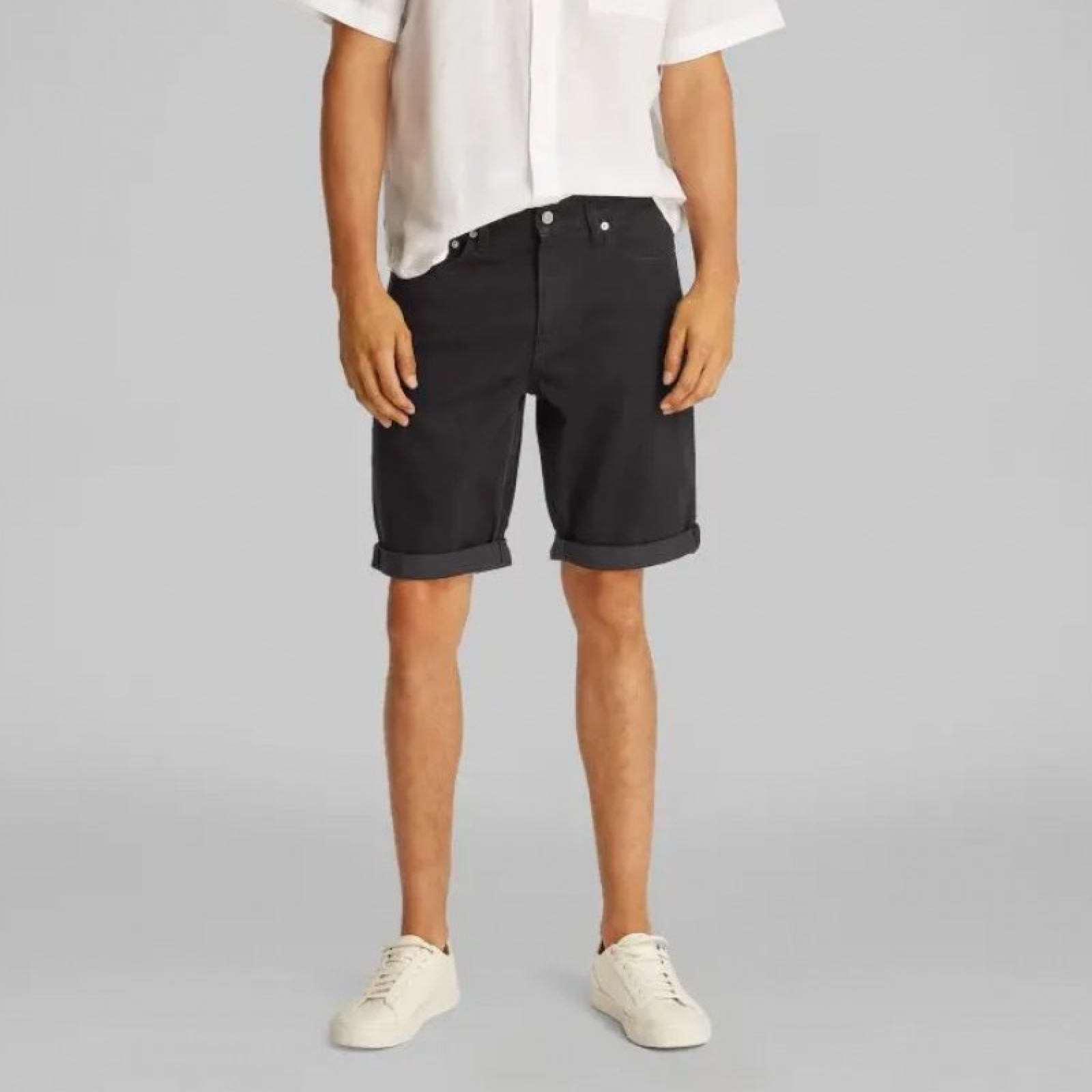 Мъжки дънкови къси панталони Calvin Klein Jeans Men Shorts J30J327514 1BY Front View