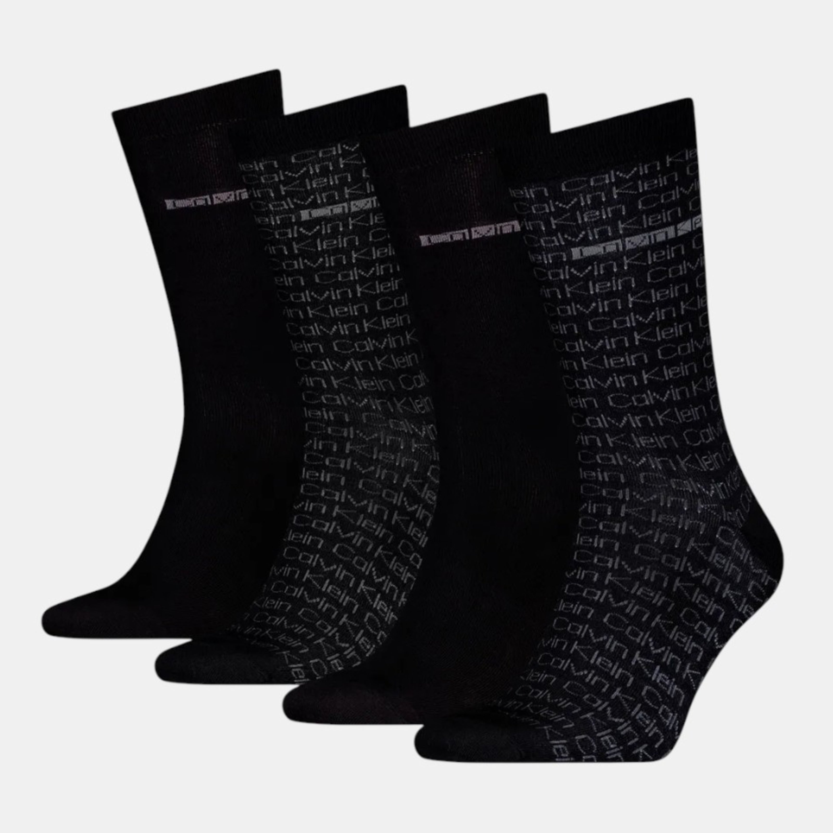 Подаръчен комплект с 4 чифта чорапи в кутия Men’s socks 4-pack gift box Calvin Klein 701235980 001 Black
