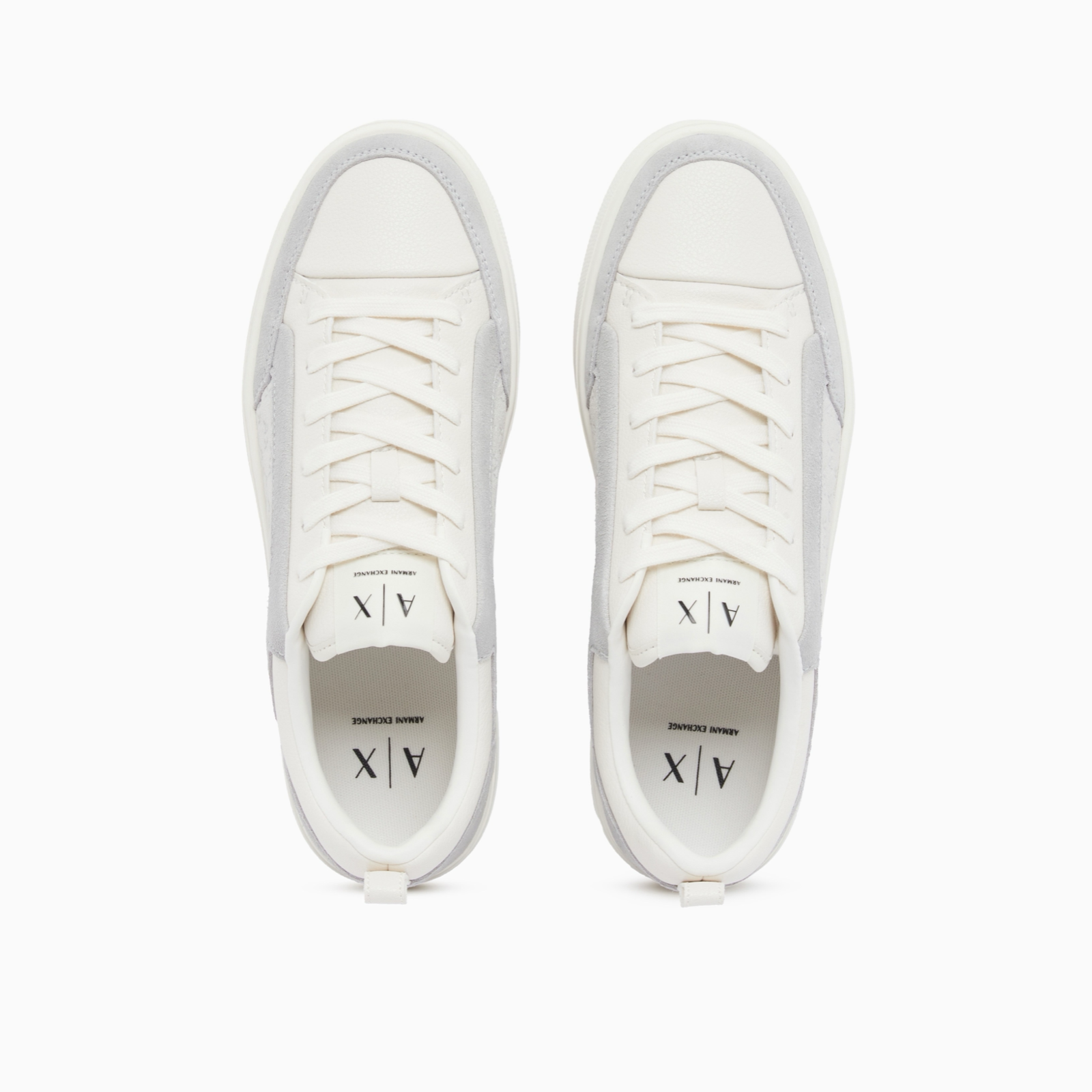 Мъжки бели кецове Armani Exchange Men Sneakers XM003388 AF27475 U0003 Top View