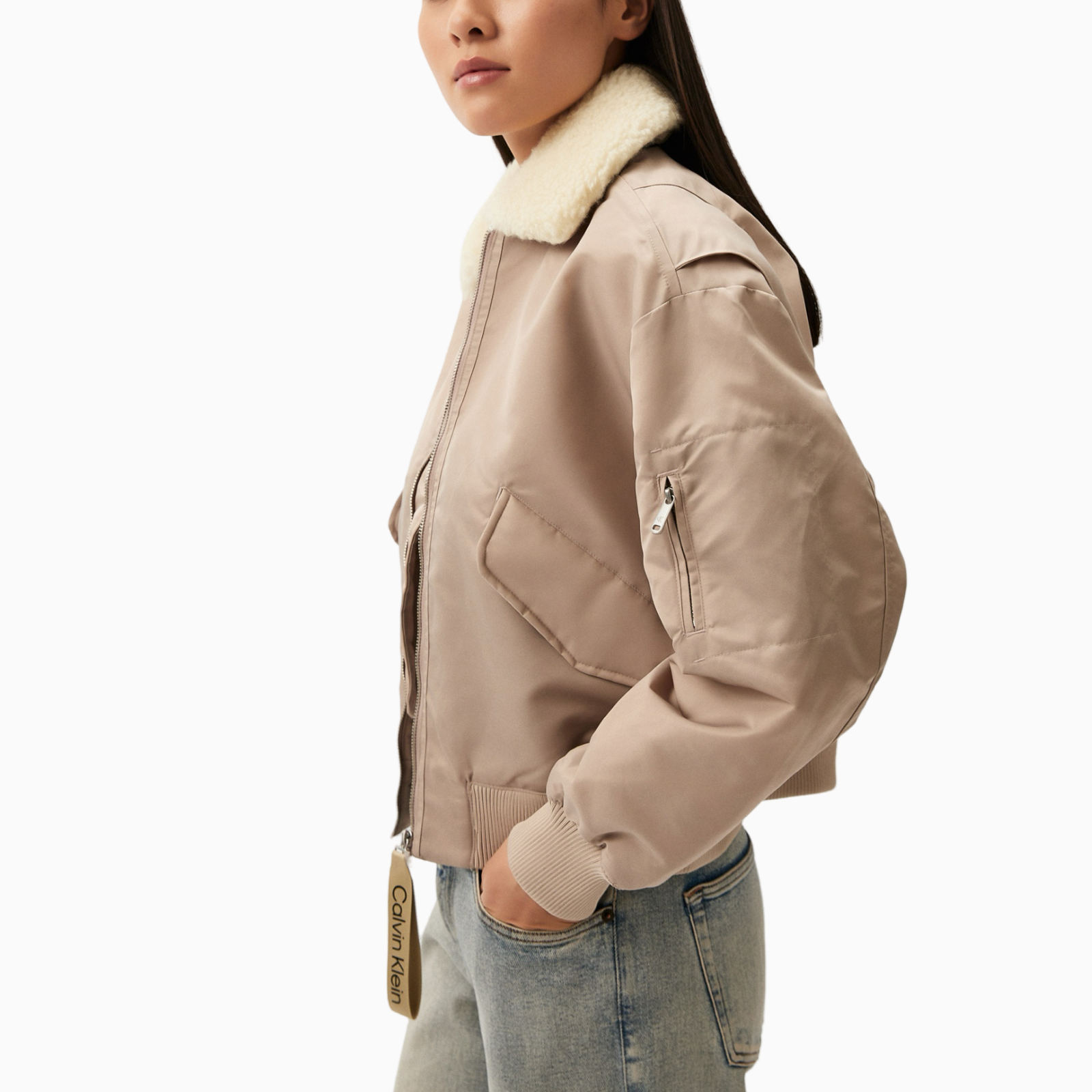 Дамско бежово яке Calvin Klein Jeans J20J224115