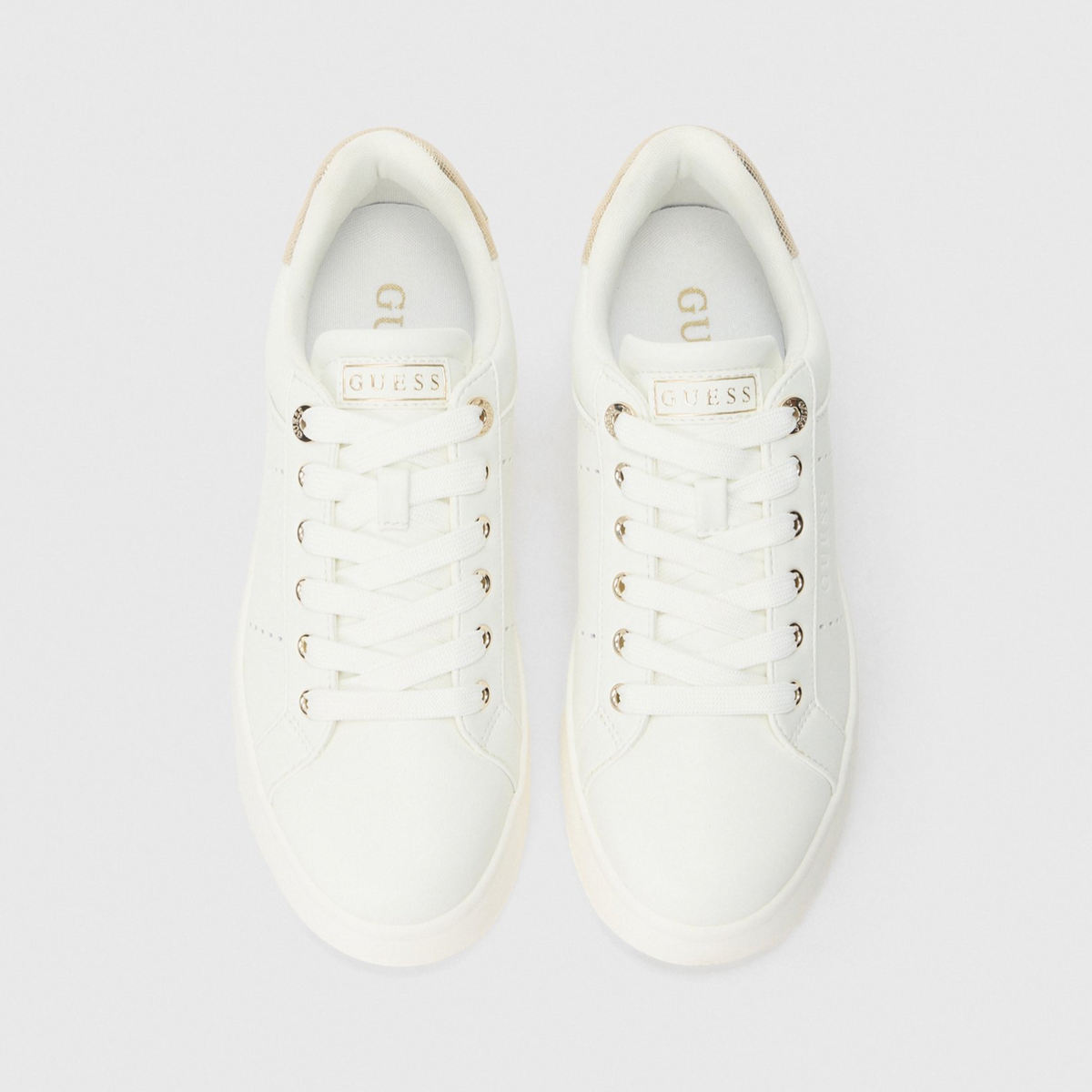 Дамски кецове Guess Wesli Women Sneakers FLPWES ELE12 WHIGO Top View
