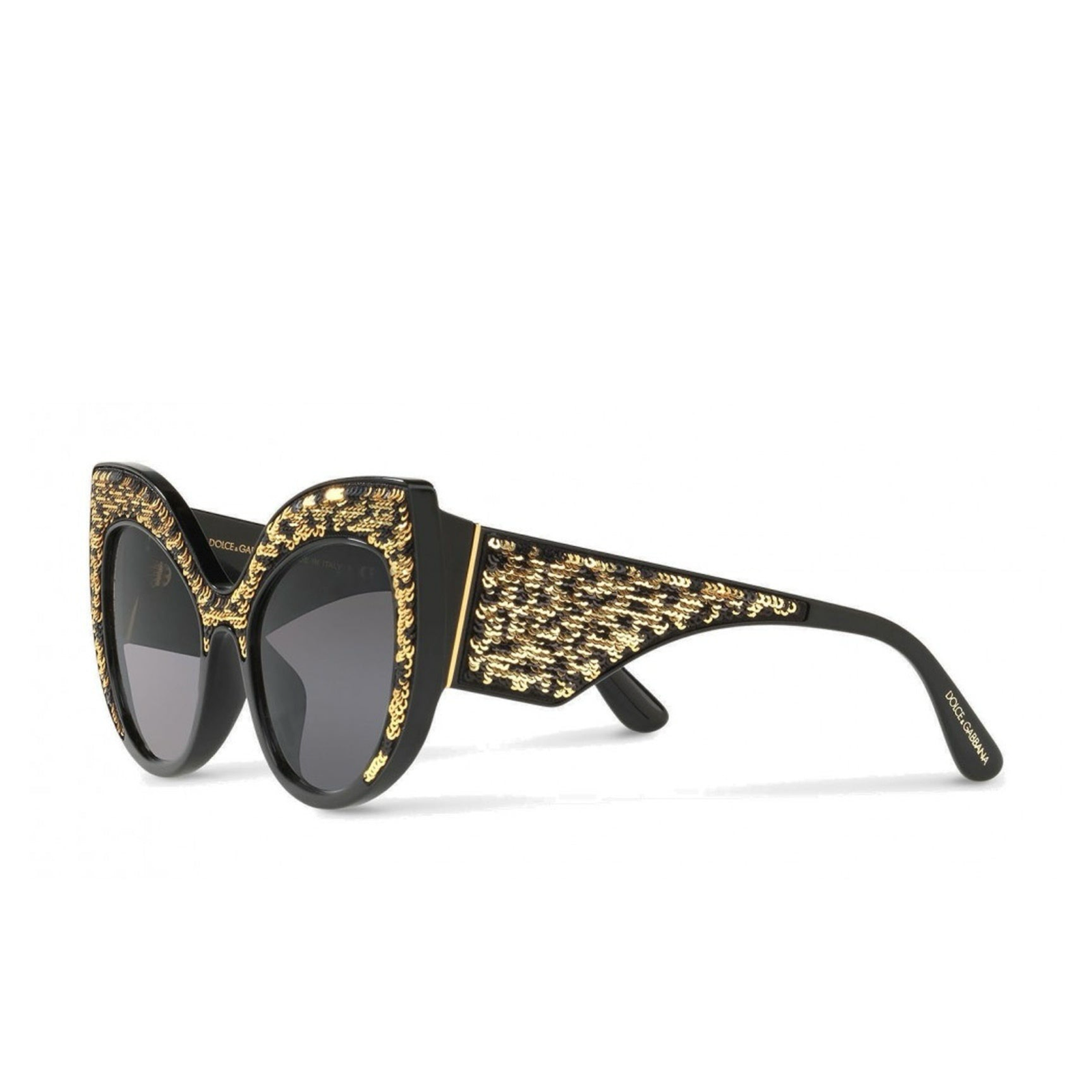 Dolce & Gabbana Butterfly Polarized Sequin Sunglasses DG4326 Front View
