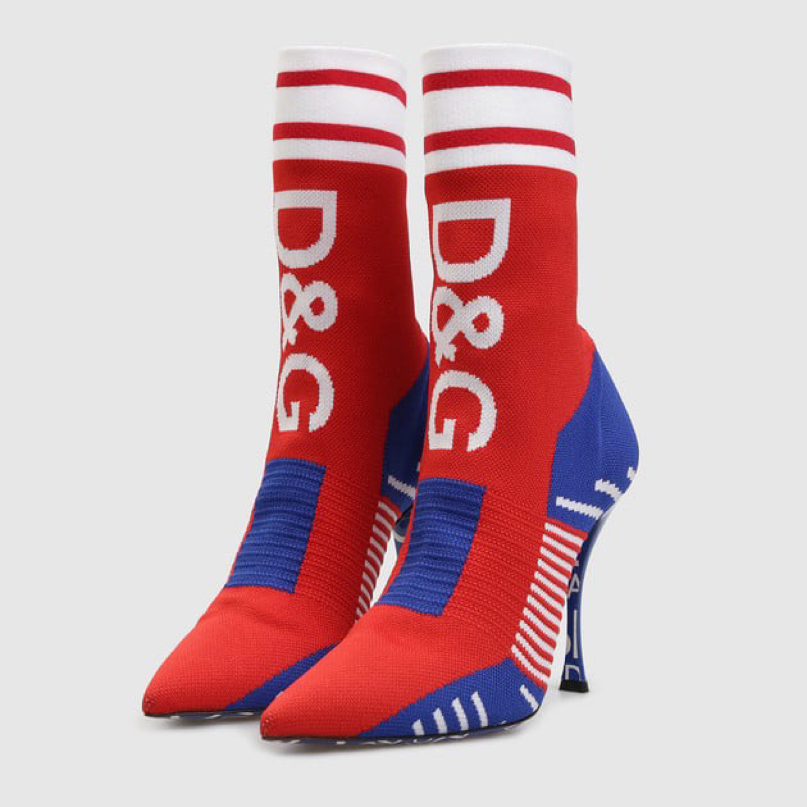 Dolce & Gabbana Sock Style Women Ankle Boots Lateral View