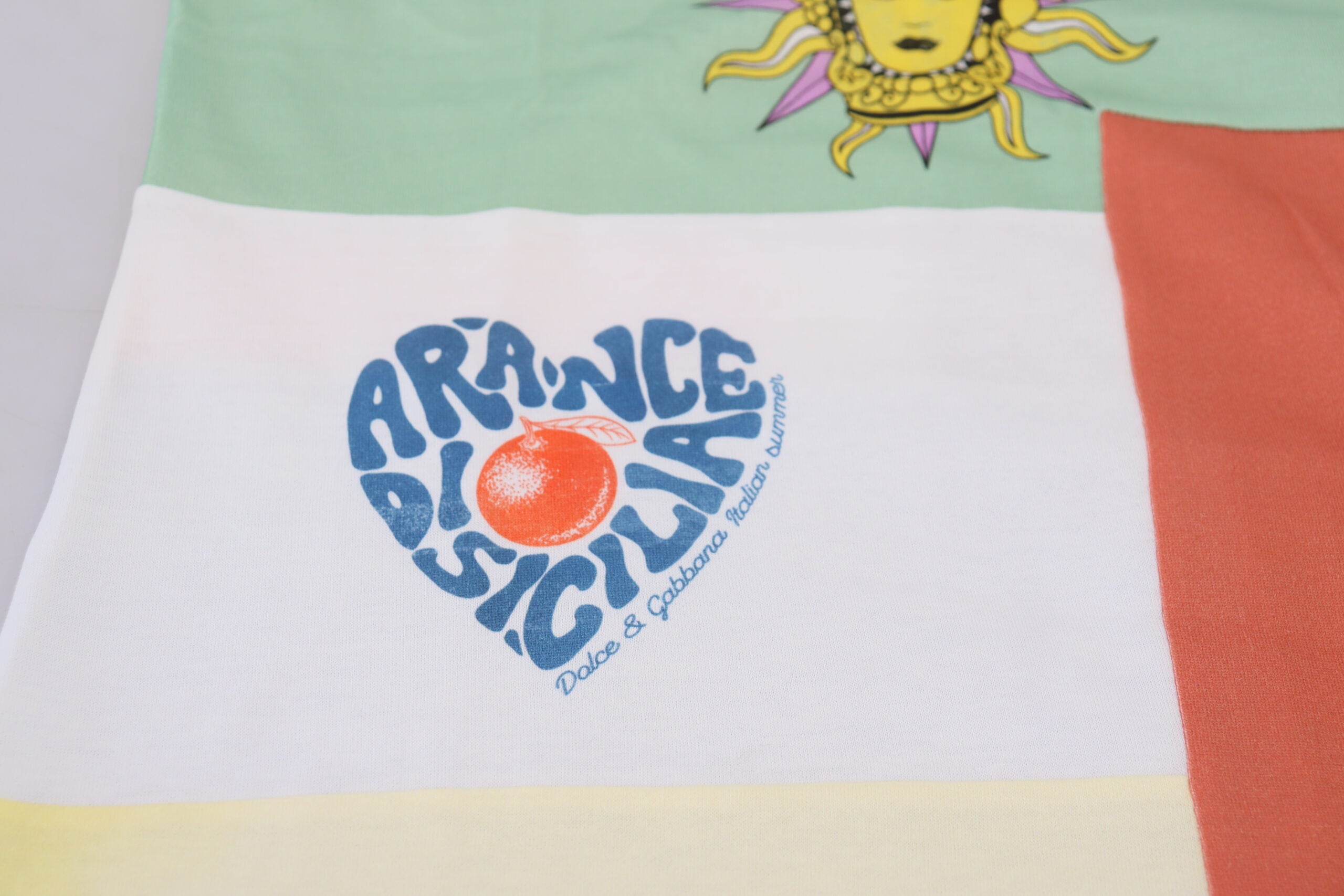 Памучна тениска с кръгло деколте с щампа Dolce & Gabbana