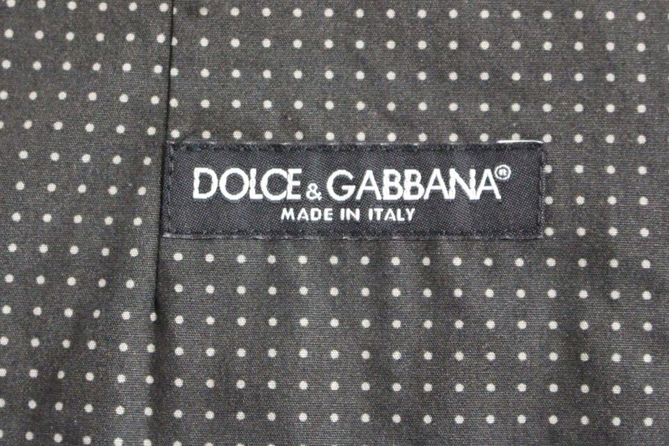 Елегантна сива памучна рокля Dolce & Gabbana
