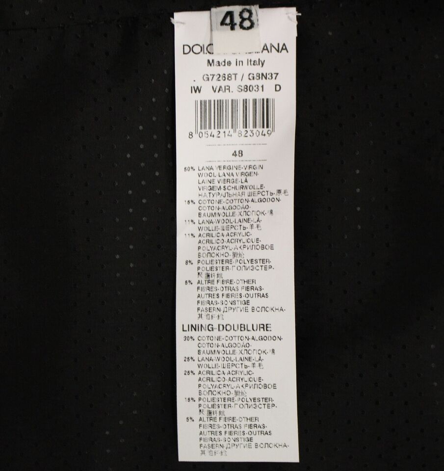 Dolce & Gabbana Елегантен елек от сива вълнена рокля