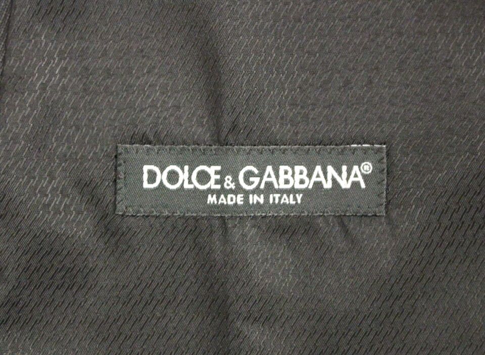 Елегантна сива вълнена рокля Dolce & Gabbana