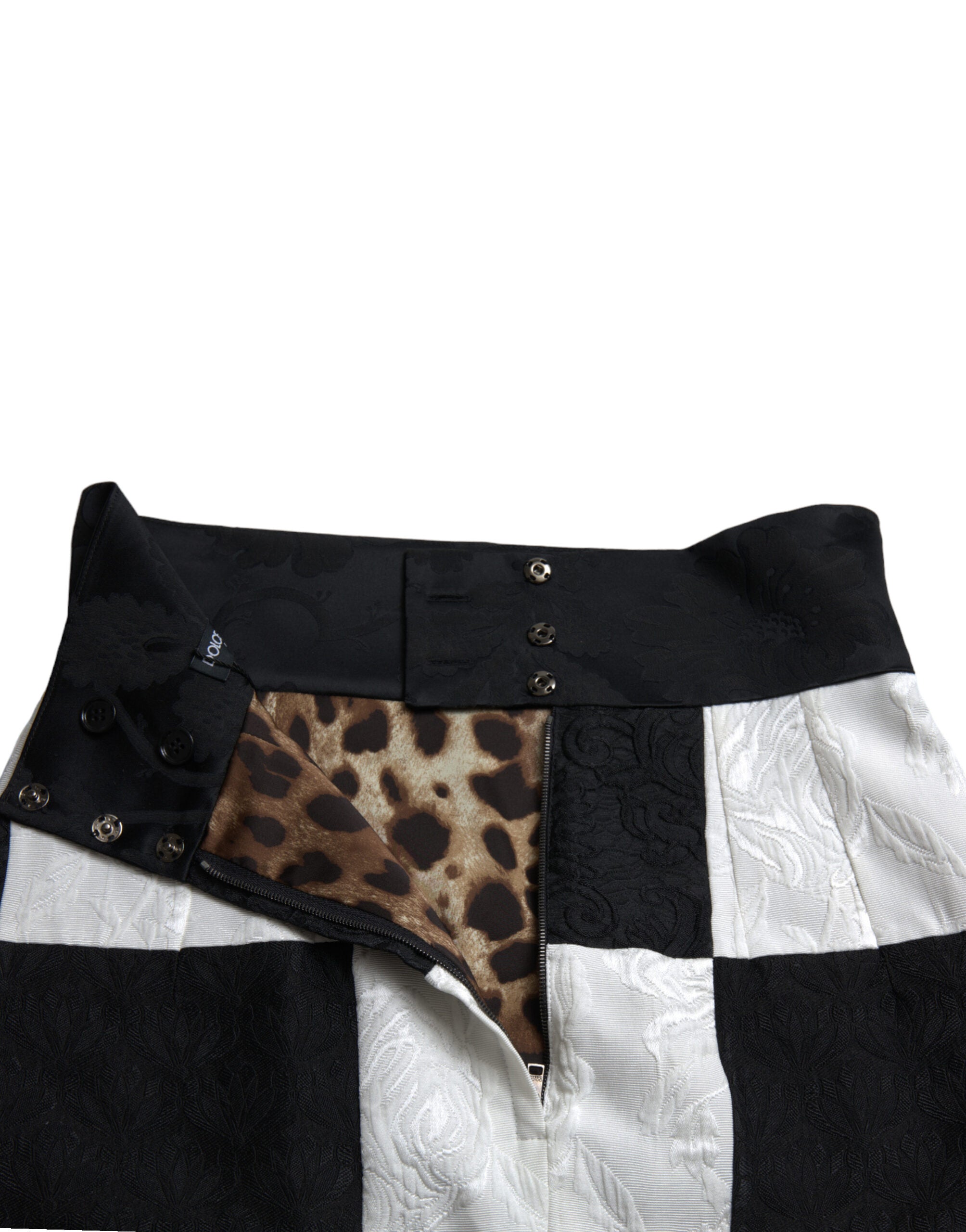 Dolce & Gabbana Елегантна мини пола с висока талия на цветя