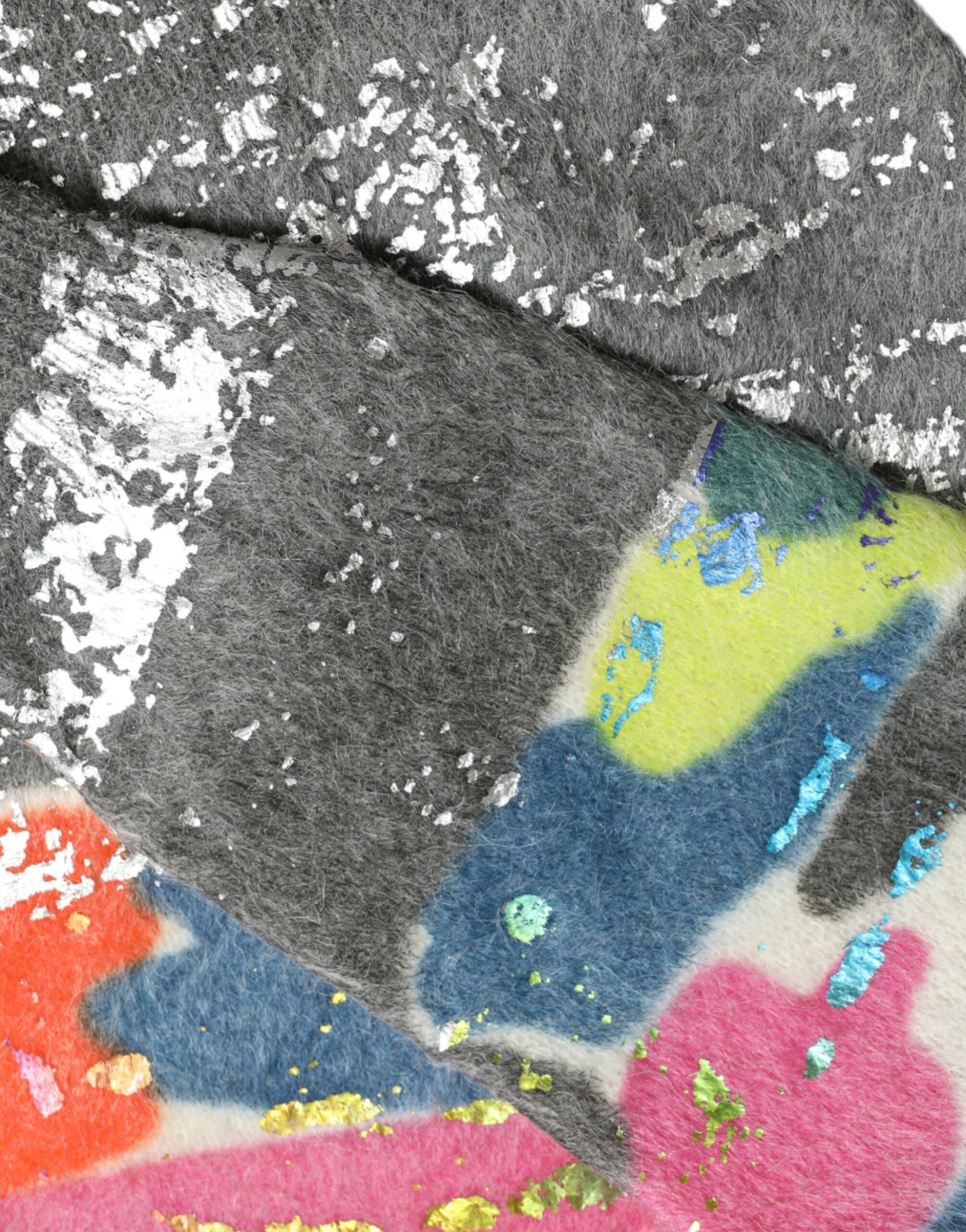 Многоцветен ежедневен пуловер с висока яка от мохер Dolce & Gabbana