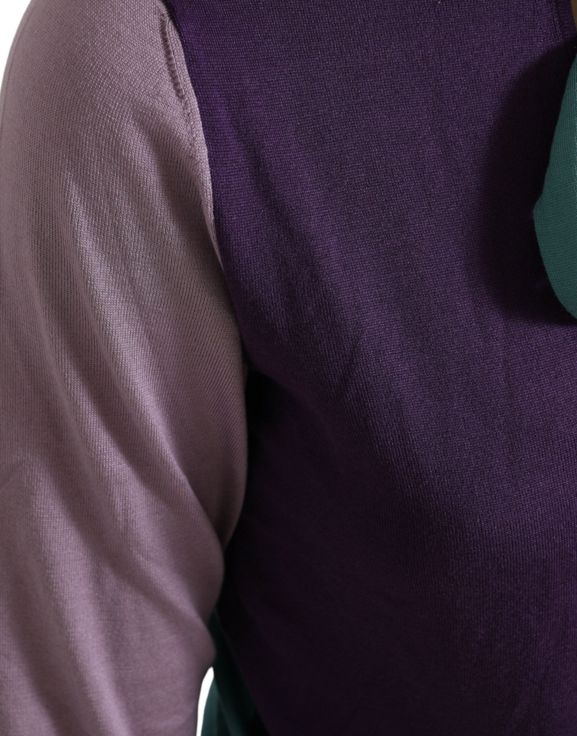 Многоцветен копринен пуловер с панделка Dolce & Gabbana