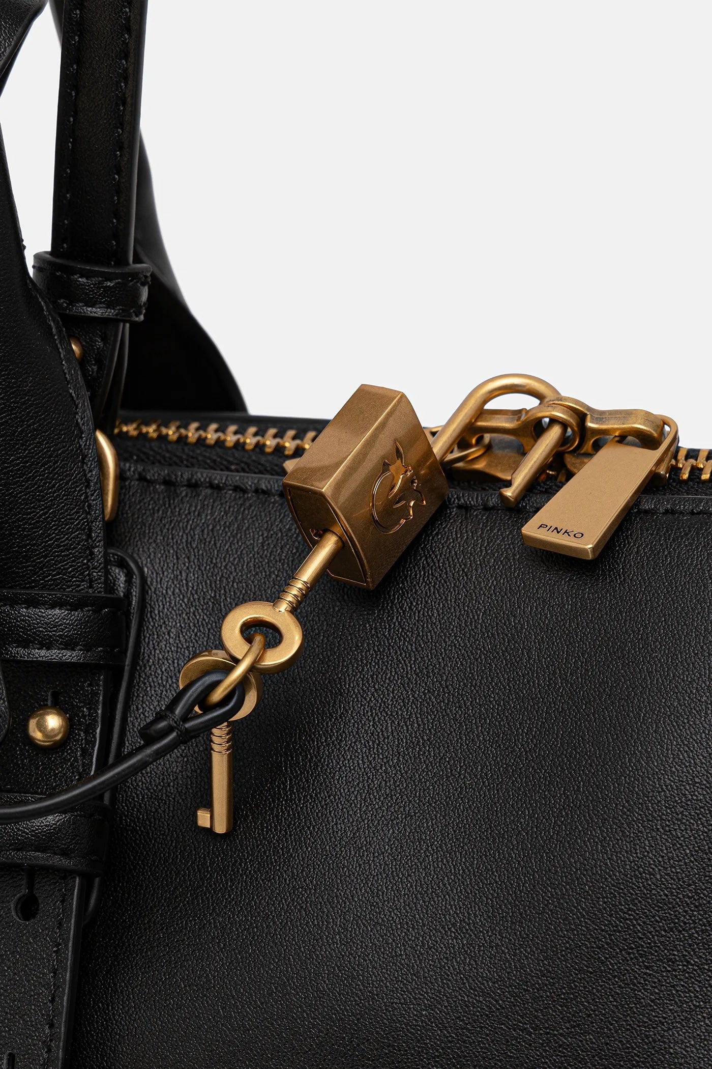 Дамска чанта Women’s large bowling baguette bag Pinko 106169 A0QO Z99Q Black accessories view