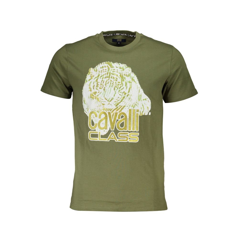 Мъжка тениска Men's t-shirt Cavalli Class
QXT61W JD060 04050 Military Green front view