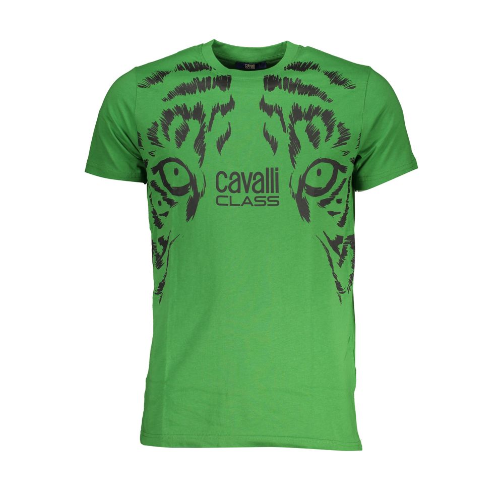 Мъжка тениска Men's t-shirt Cavalli Class
QXT62UJD060 07334 Green front view