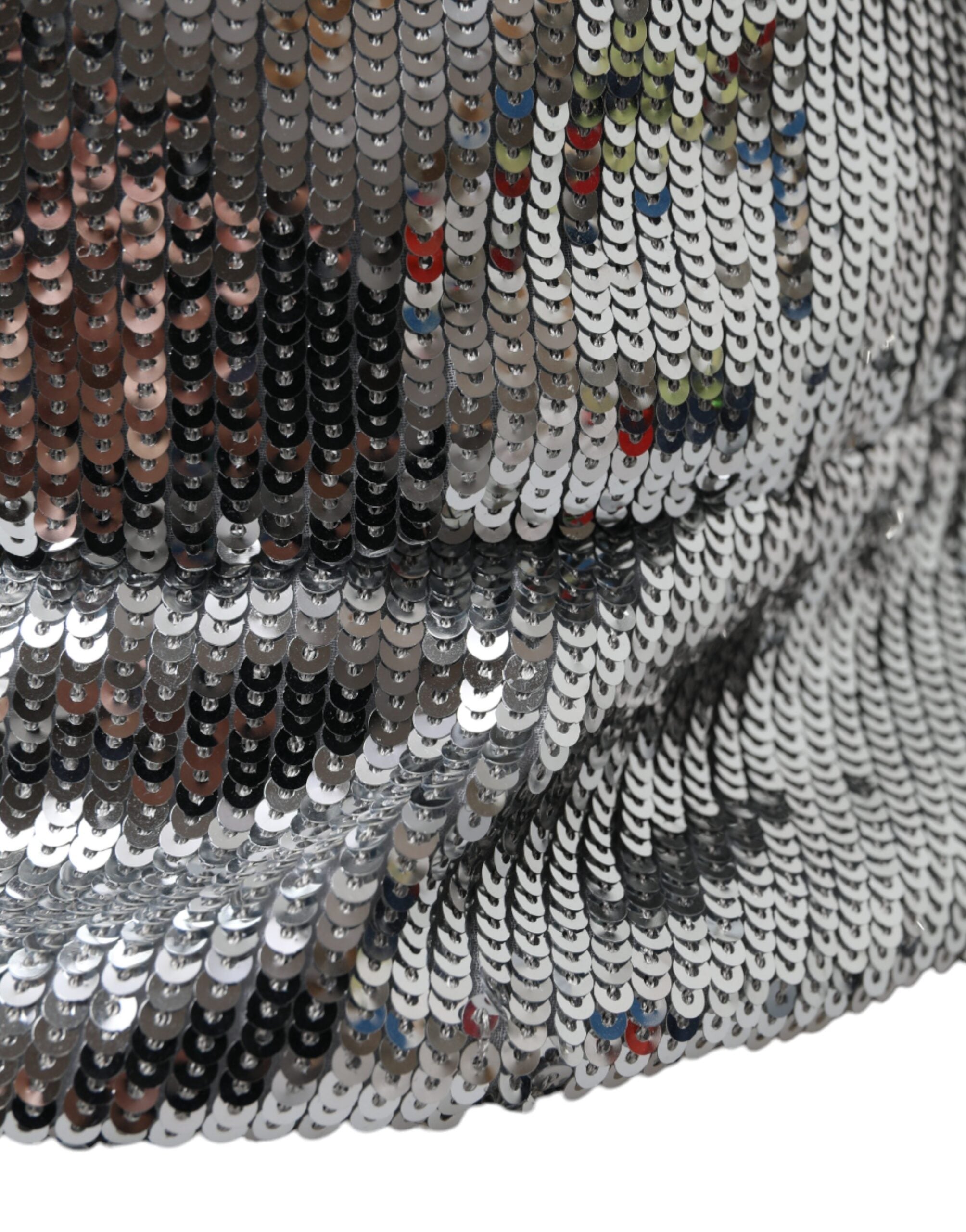 Dolce & Gabbana сребърна найлонова шапка с пайети за мъже