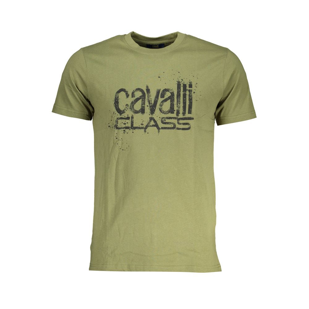 Мъжка тениска Men's t-shirt Cavalli Class
QXT62PJD060 04050 Green front view