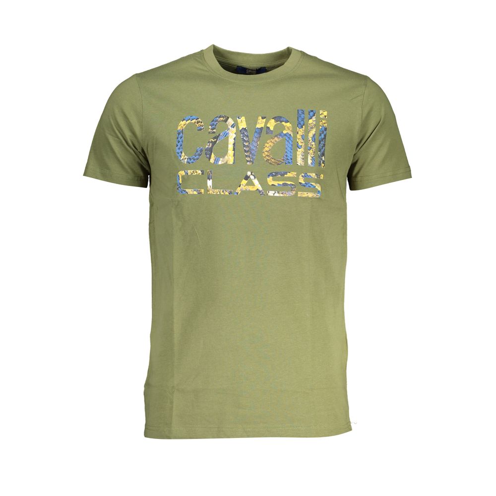 Мъжка тениска Men's t-shirt Cavalli Class
QXT63FJD060 04050 Military Green front view