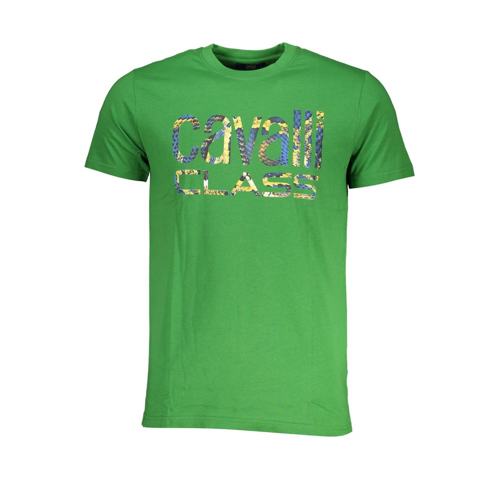 Мъжка тениска Men's t-shirt Cavalli Class
QXT63FJD060 07334 Green front view