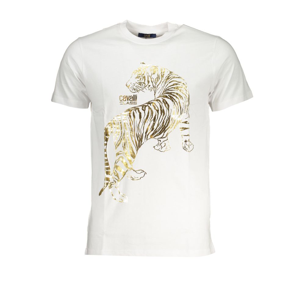 Мъжка тениска Men's t-shirt Cavalli Class
QXT62TJD060 00053 White front view