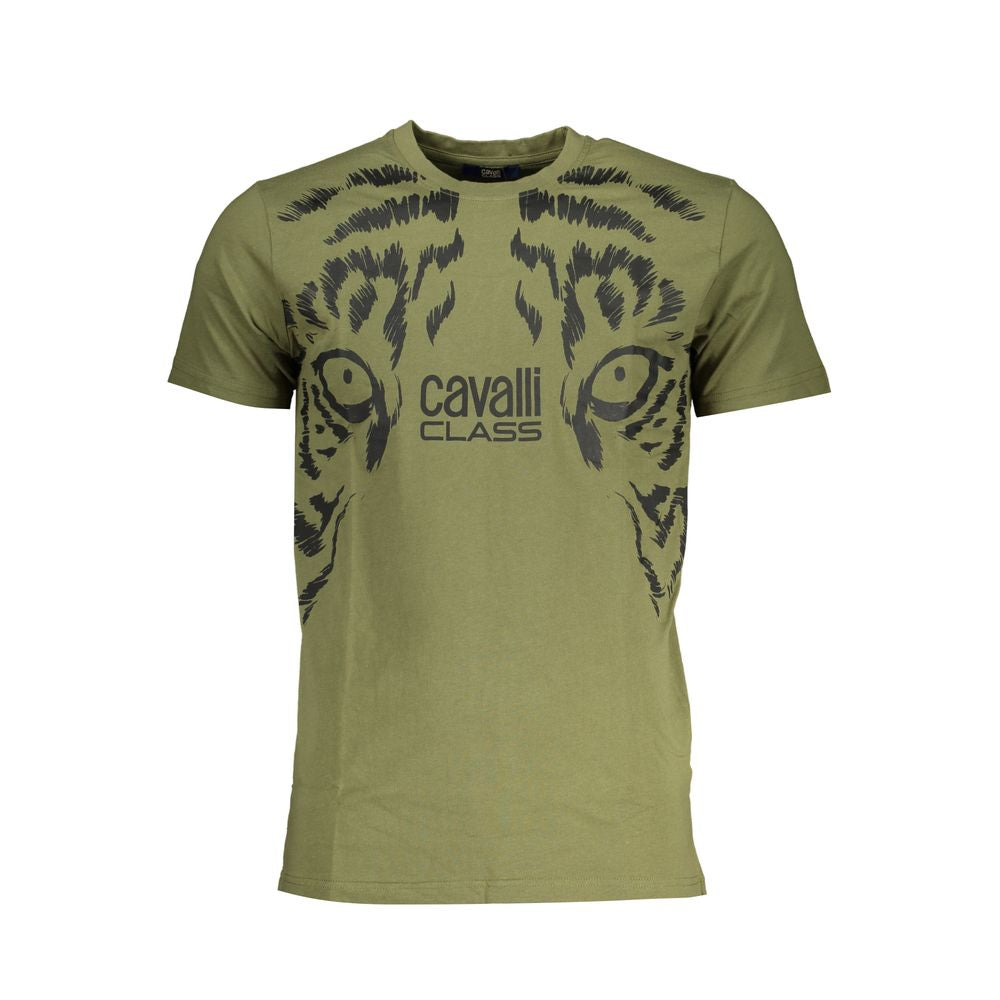 Мъжка тениска Men's t-shirt Cavalli Class
QXT62UJD060 04050 Military green front view