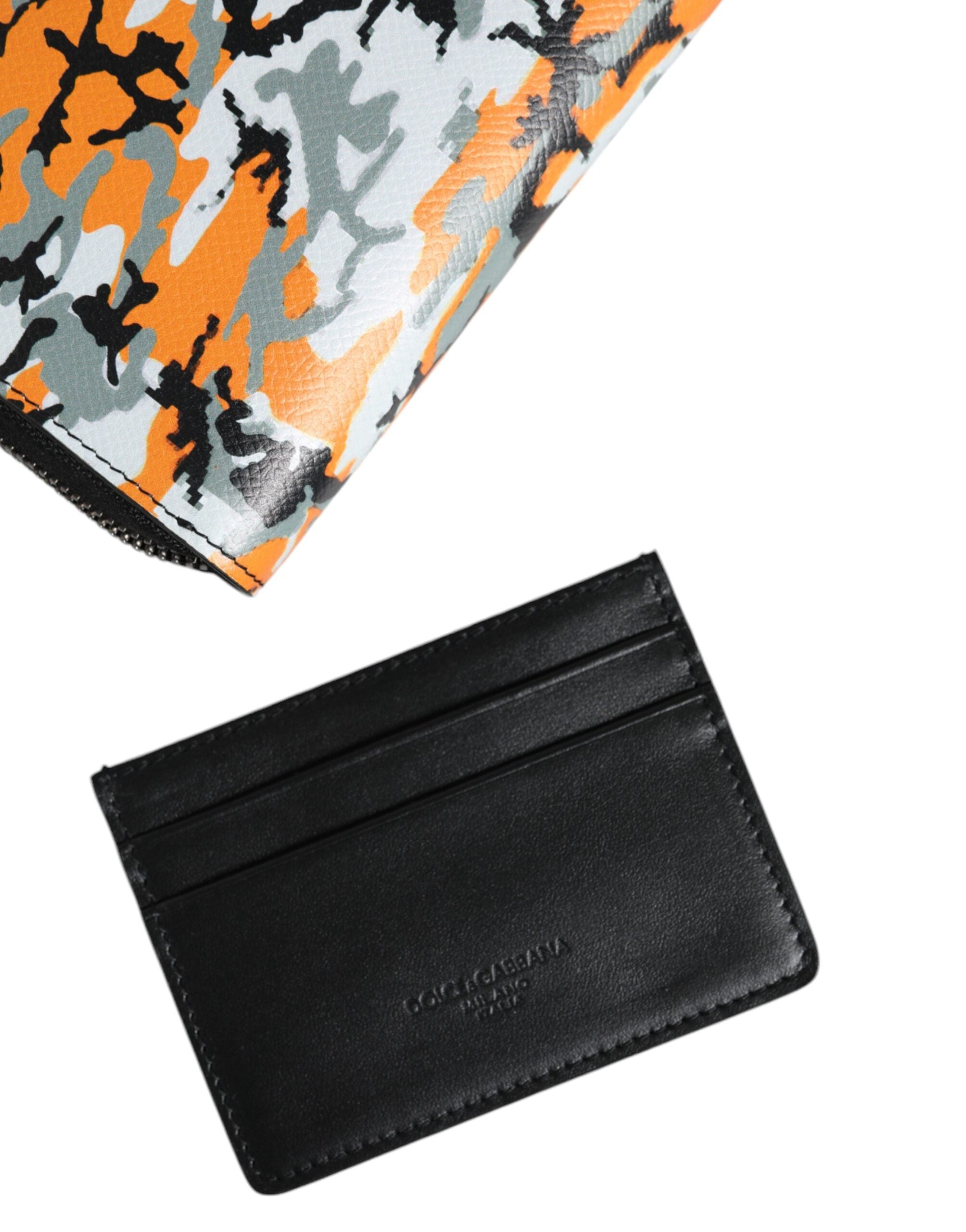 Dolce & Gabbana многоцветна камуфлажна кожена чанта през тялото