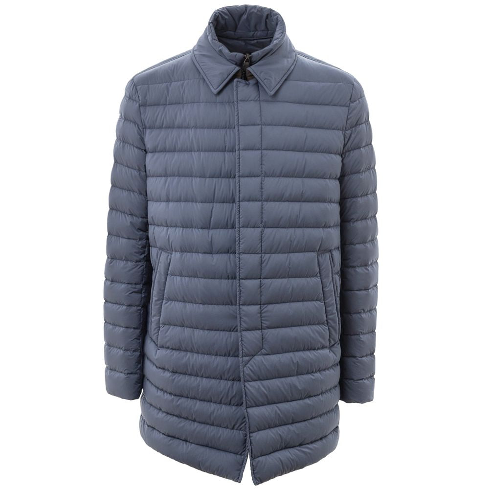 Мъжко дълго яке Long padded down jacket Herno PI07919U192889010 Avio front view