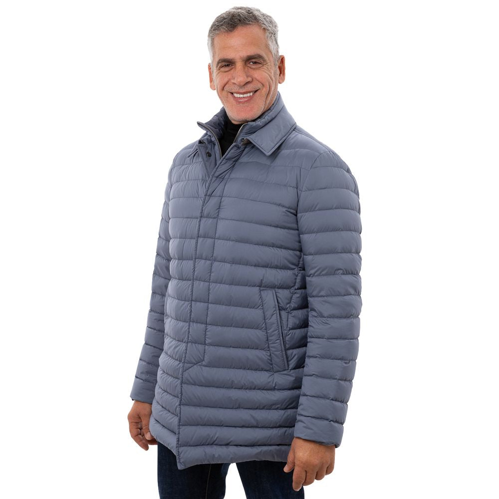 Мъжко дълго яке Long padded down jacket Herno PI07919U192889010 Avio lifestyle view