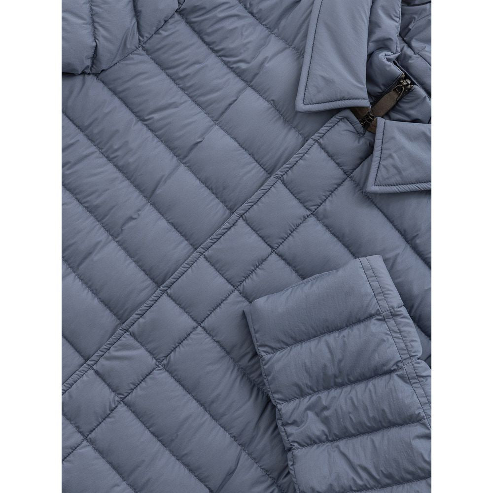 Мъжко дълго яке Long padded down jacket Herno PI07919U192889010 Avio detail view