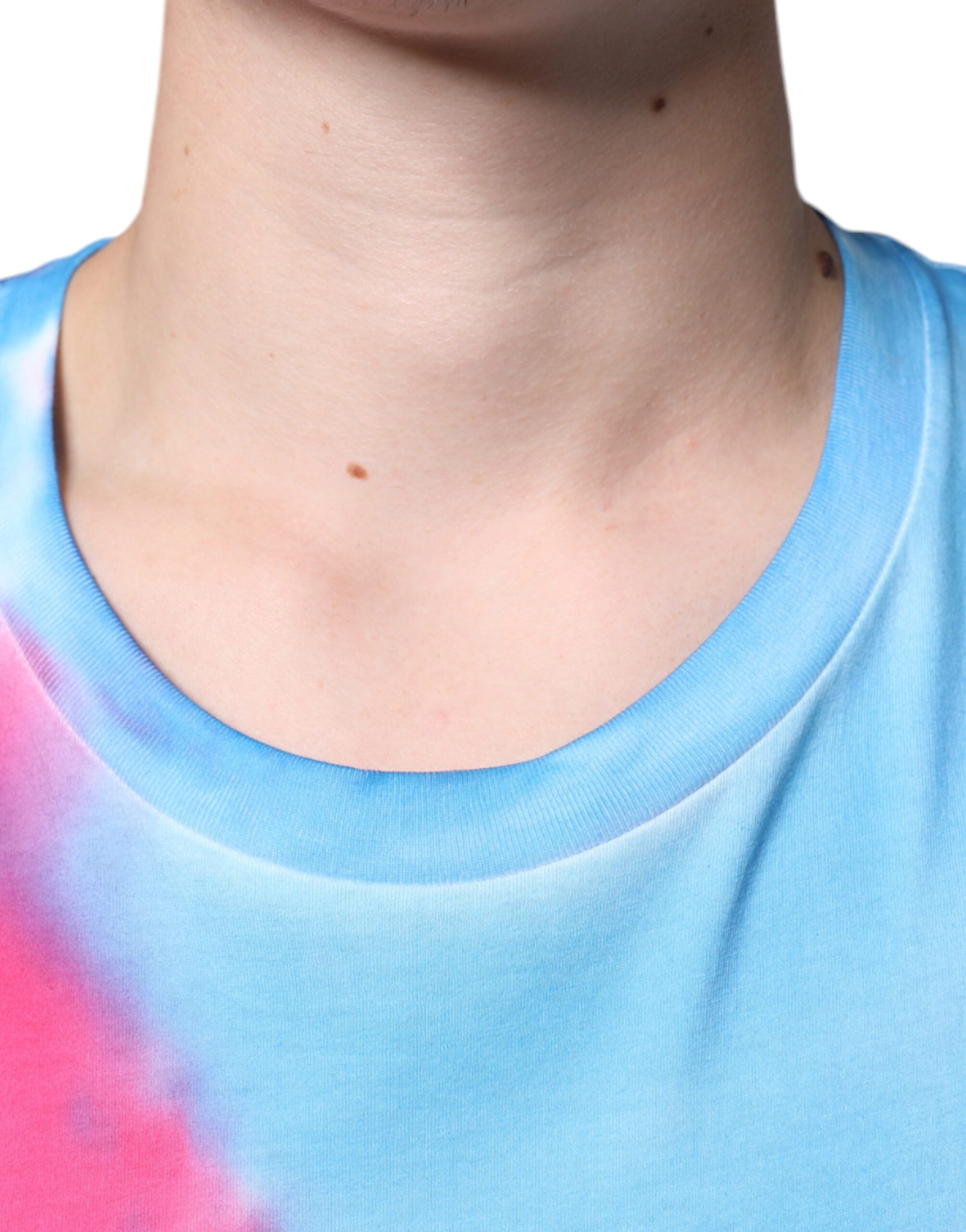 Многоцветна памучна тениска без ръкави Dolce & Gabbana Tie Dye