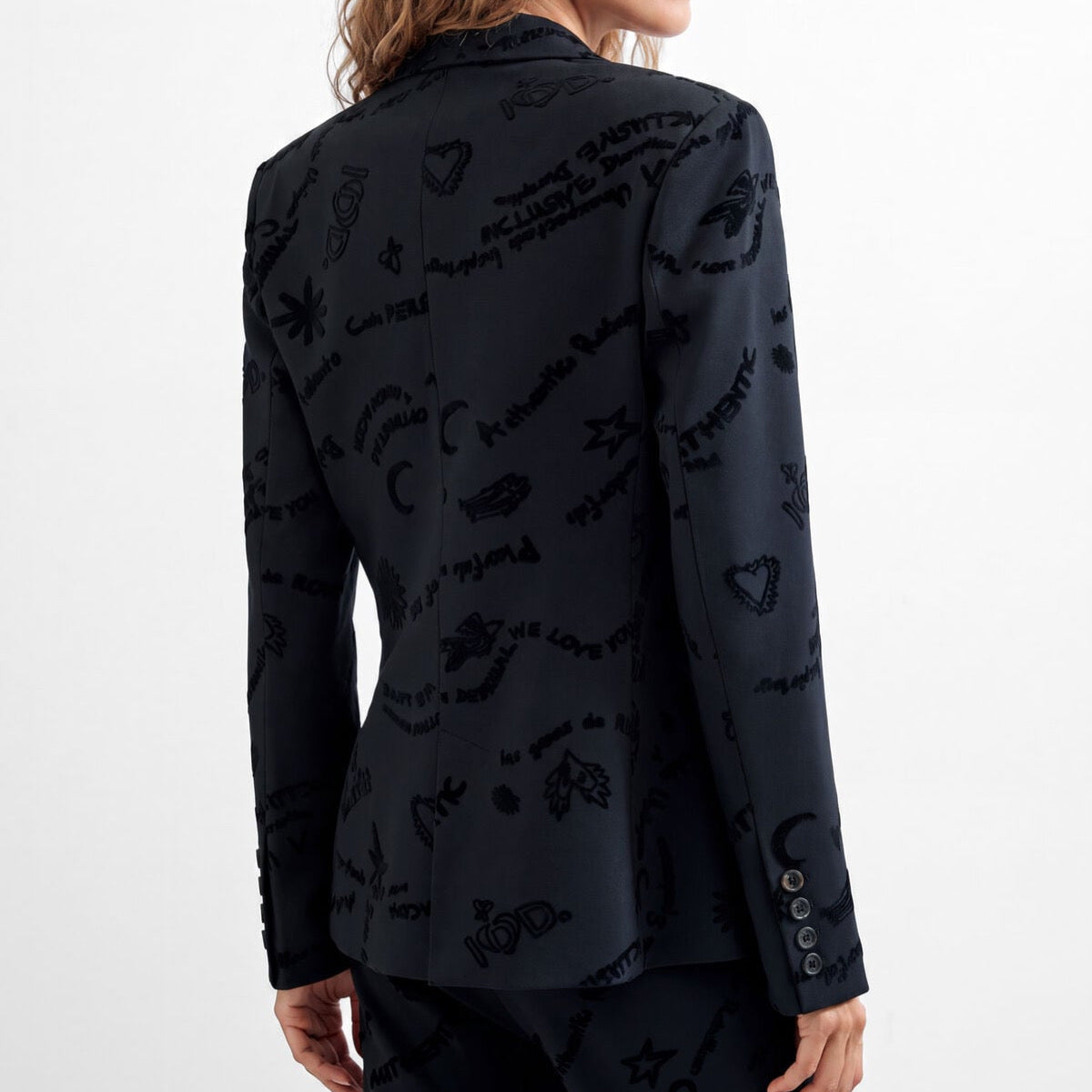 Дамски блейзер Desigual women’s blazer 26WWEW44 2000 Back view