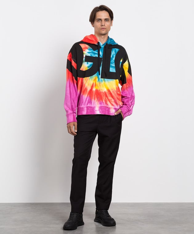 Мъжки луксозен многоцветен памучен суичър DOLCE & GABBANA Men’s Luxury Multicolor Cotton Sweatshirt