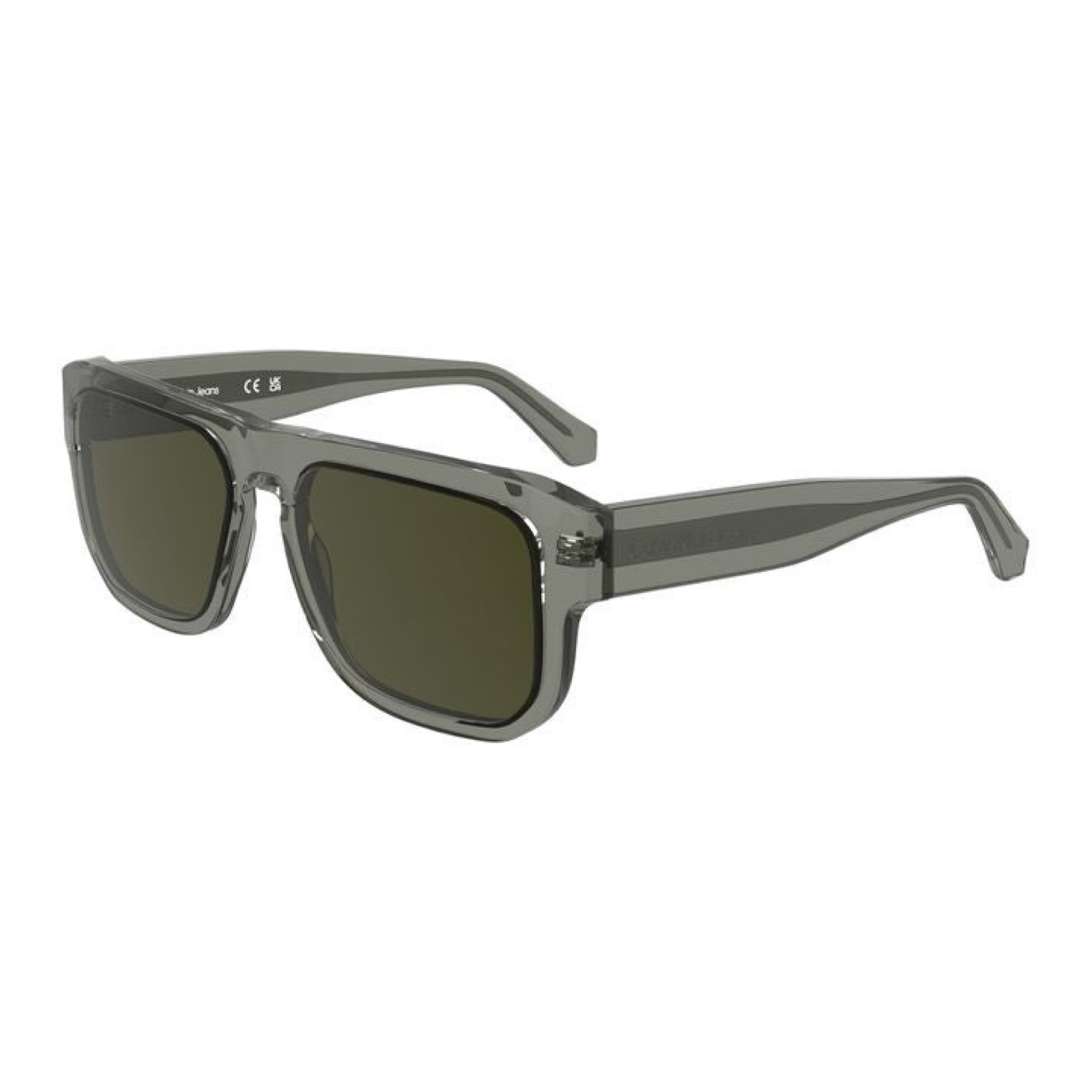Calvin Klein Brown Acetate Men Sunglasses