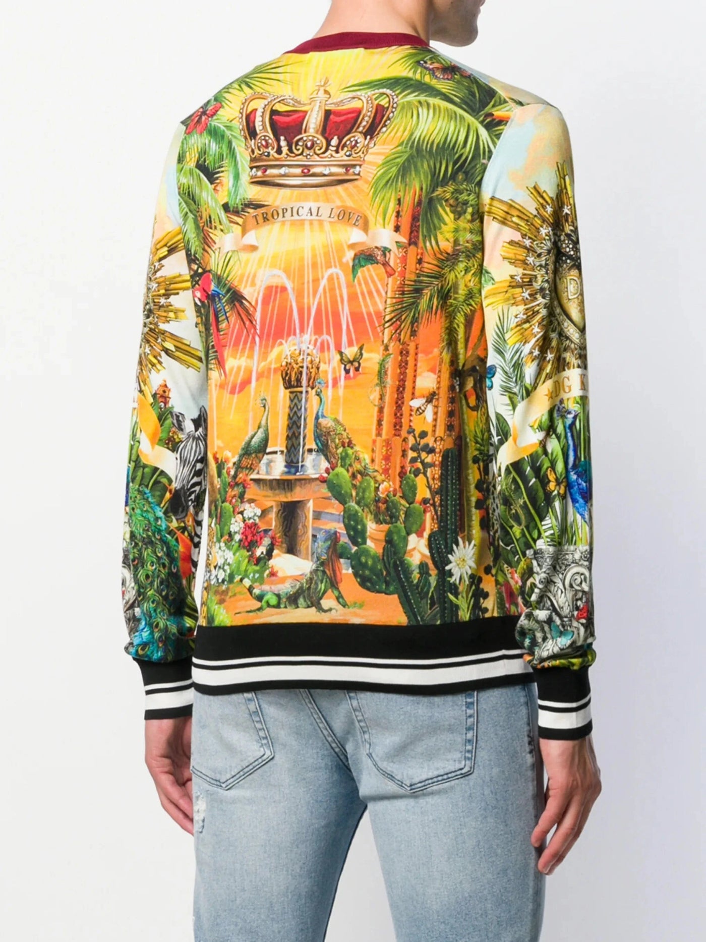 Мъжки копринен пуловер Men’s luxury silk sweater DOLCE & GABBANA GX550T JAHFH