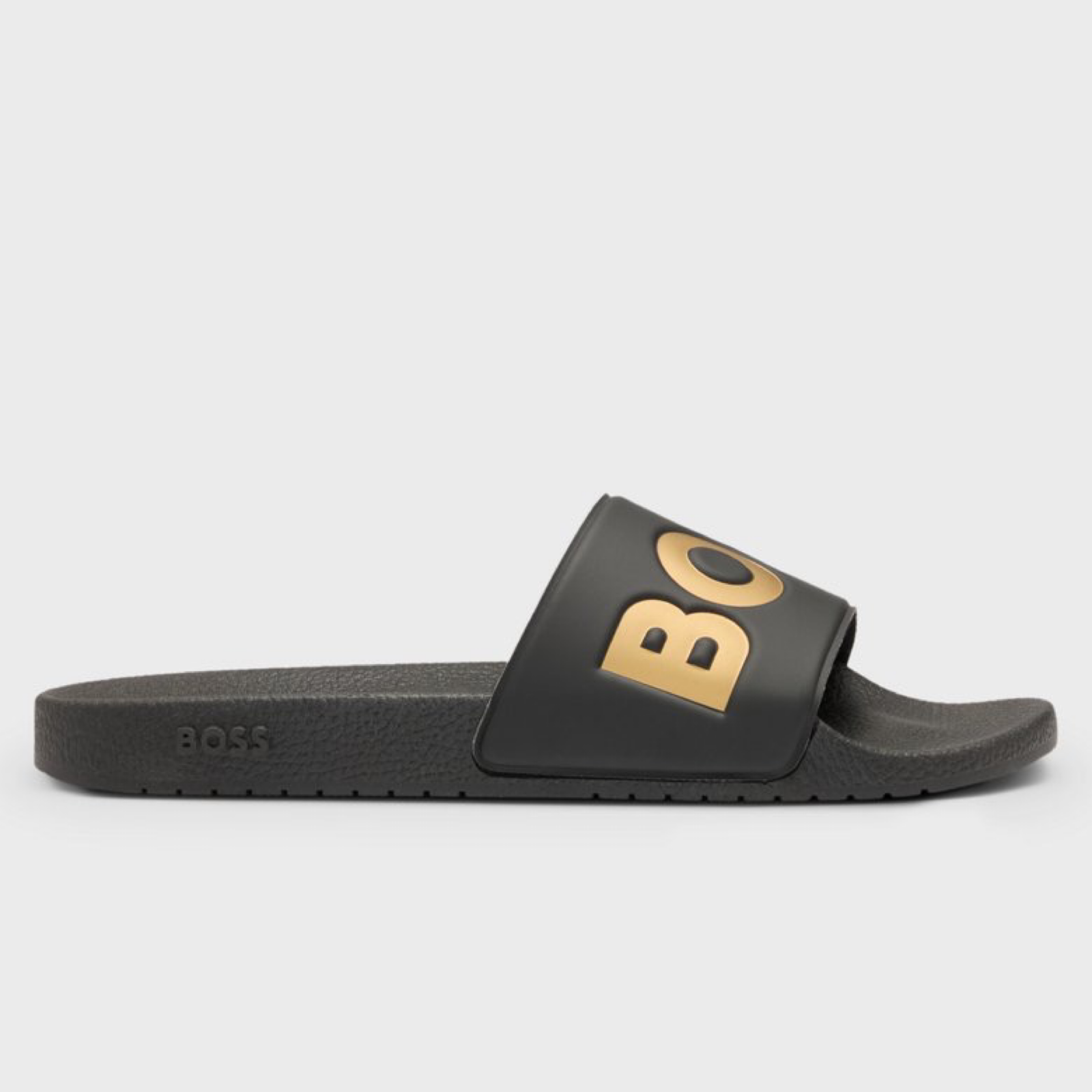 Мъжки черни чехли Boss Men Slippers 50536835 007 Medial View