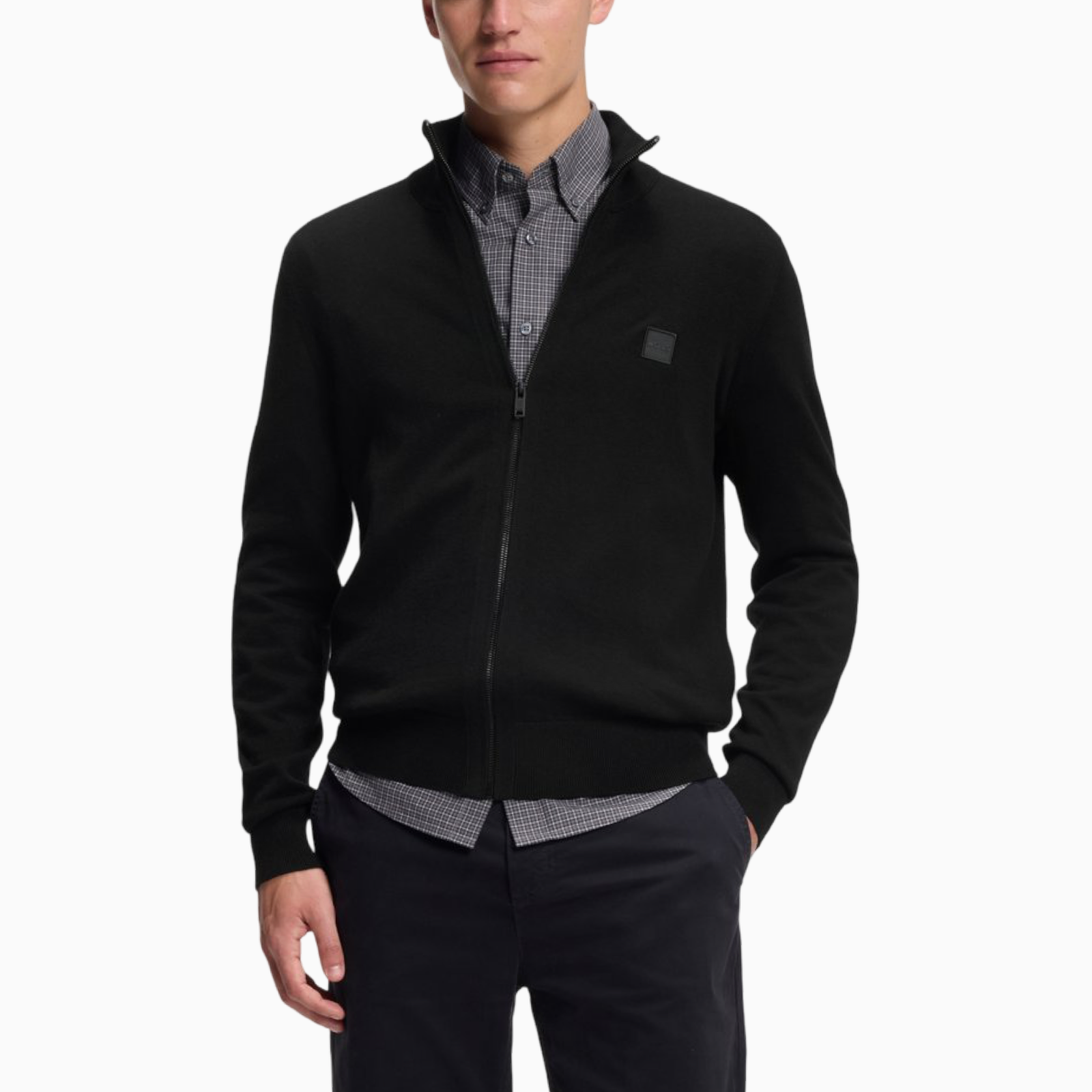Мъжка жилетка Boss Men Cardigan 50543692 001 Front View