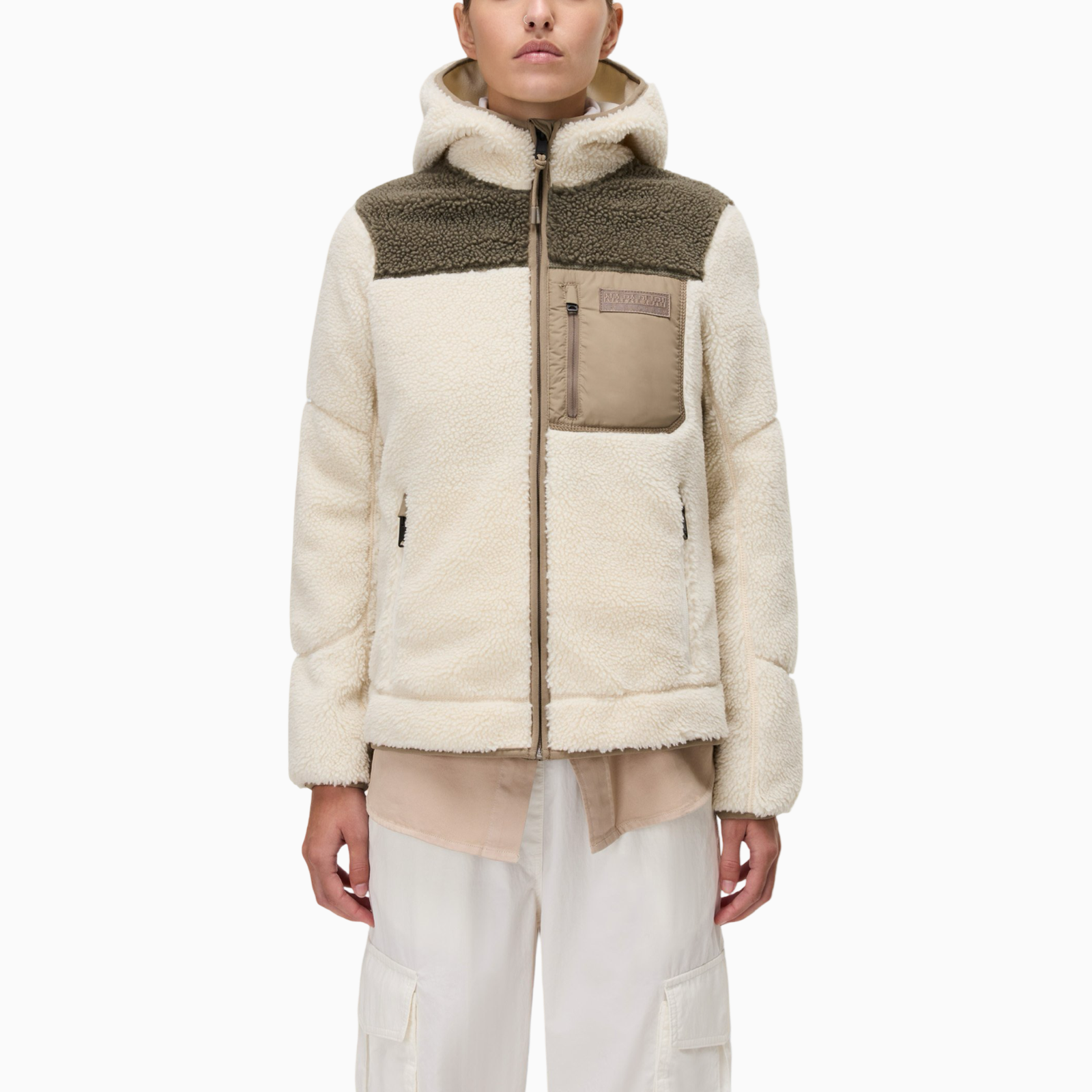 Дамско яке Napapijri Yupik Women Fleece Jacket NP0A4I54 Front View