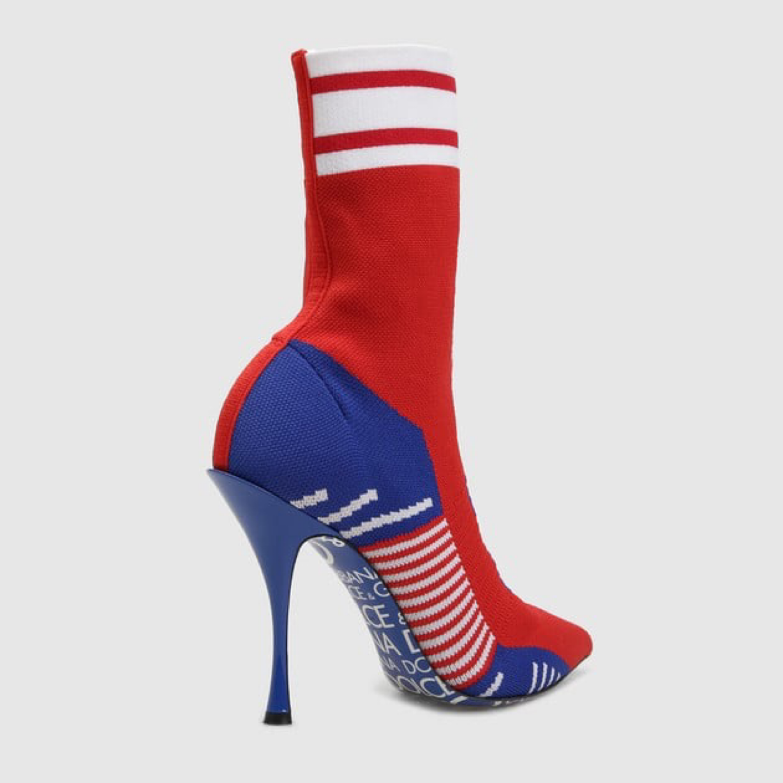 Dolce & Gabbana Sock Style Women Ankle Boots Heel View