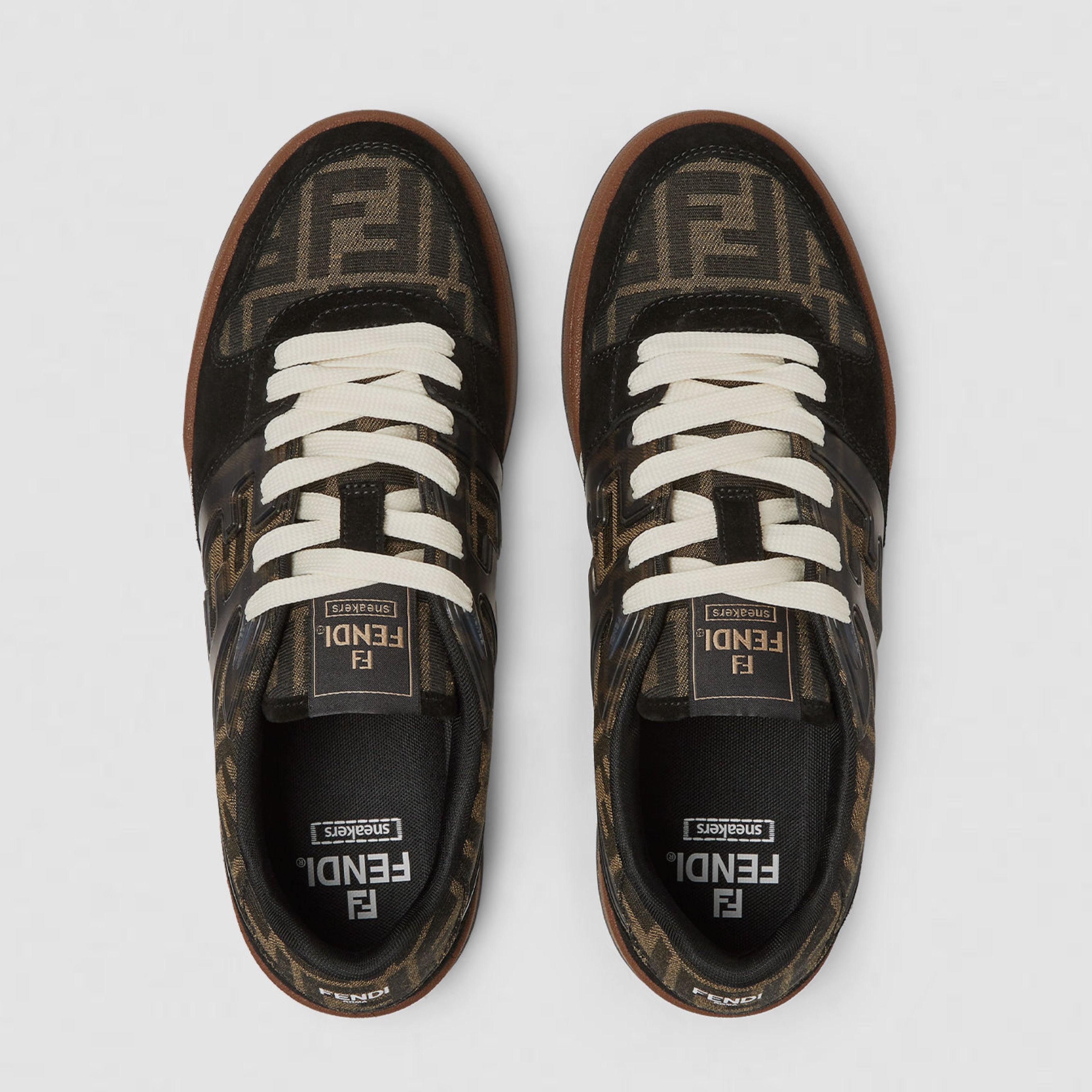 Мъжки кецове Men’s sneakers FENDI Match 7E1688AQ6IF1PXA Brown top view