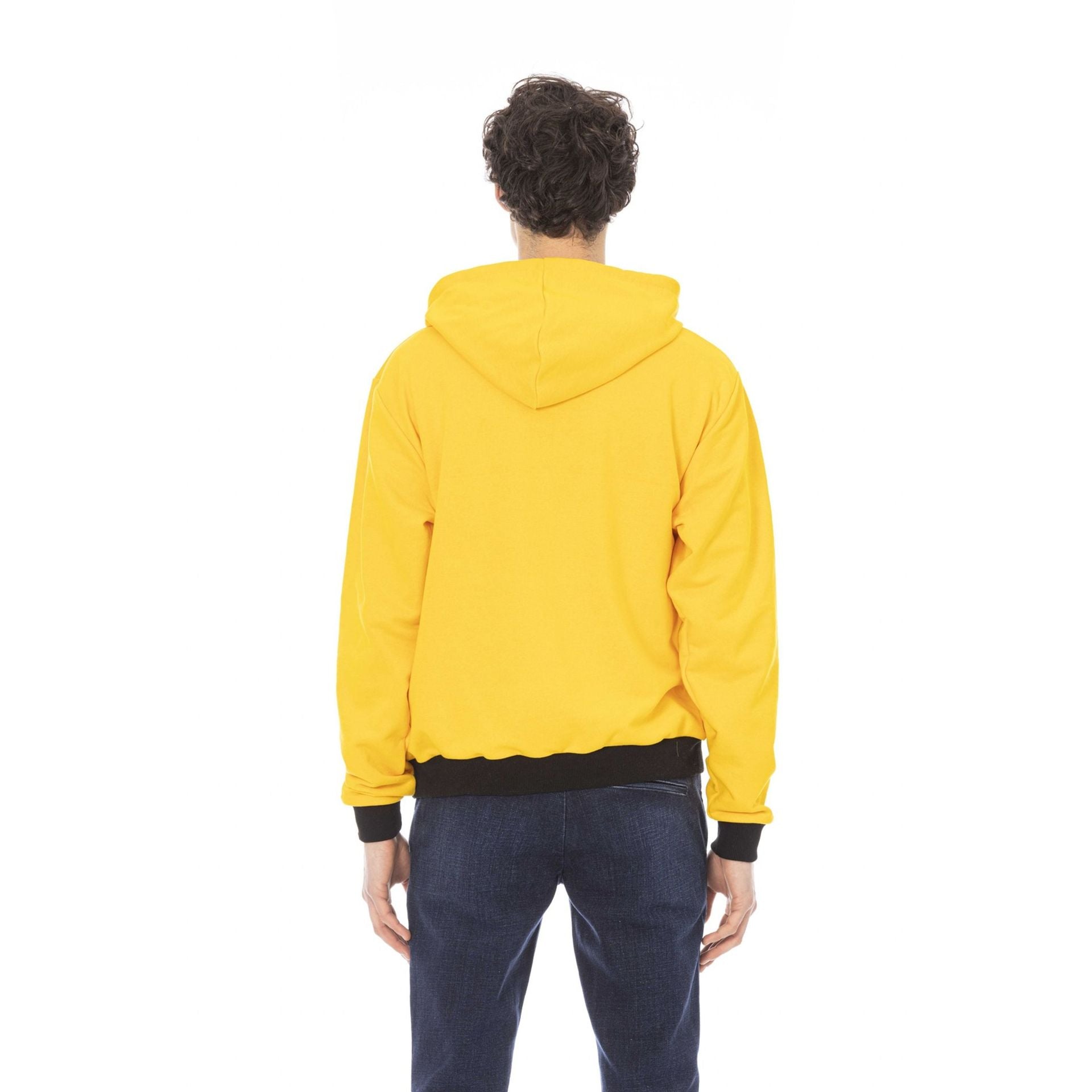 Мъжки суичър с качулка Men’s sweatshirt Baldinini Trend 813141 COMO GIALLO back view