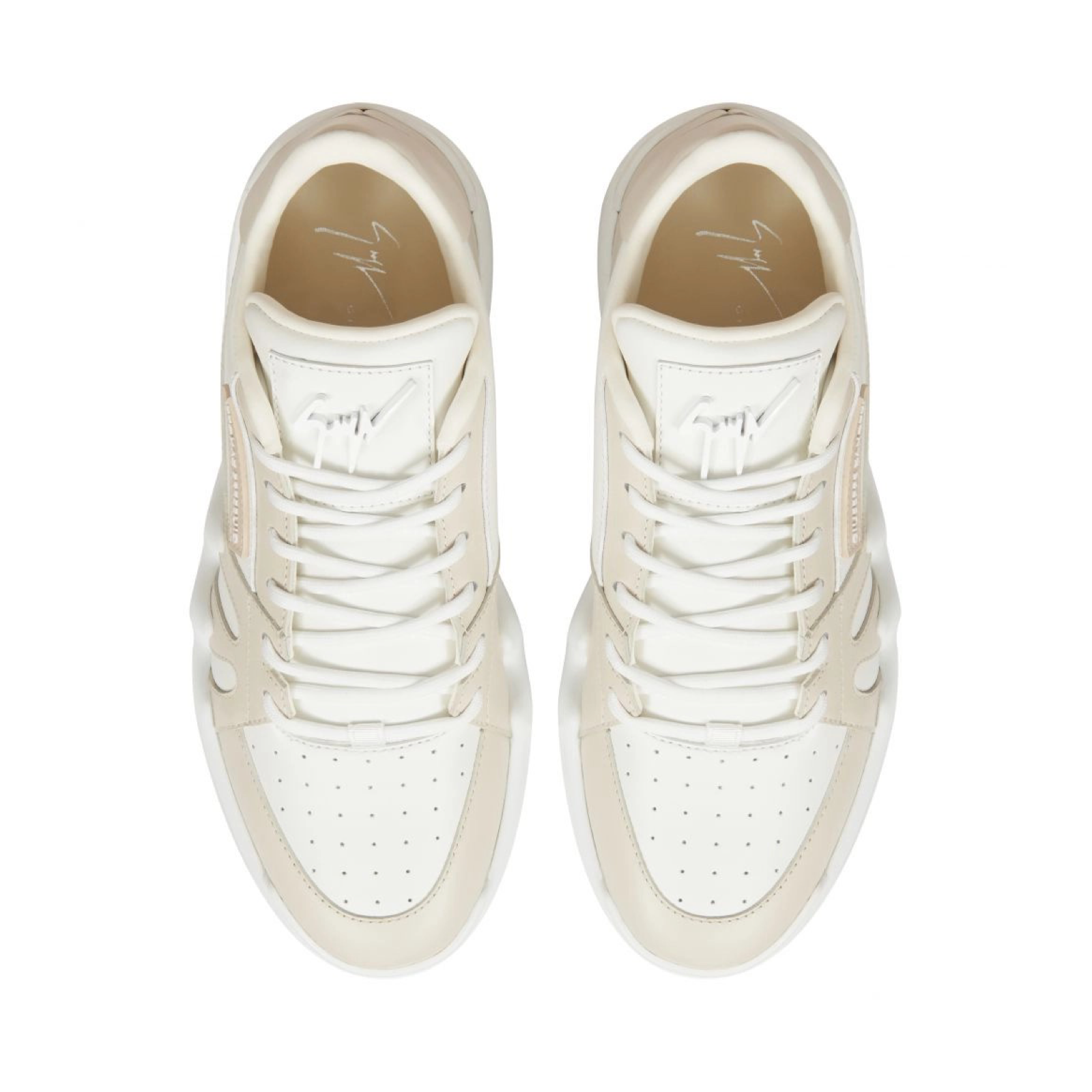 Giuseppe Zanotti Talon Leather Sneakers RS10008 005 Top View
