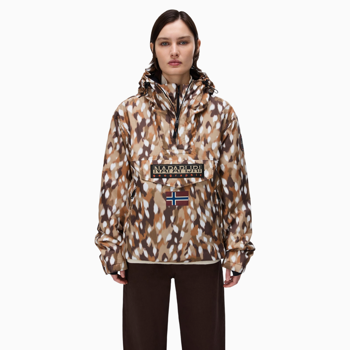 Анорак яке Napapijri Rainforest Next All Over Print Anorak Jacket NP0A8AHX FDW Front View