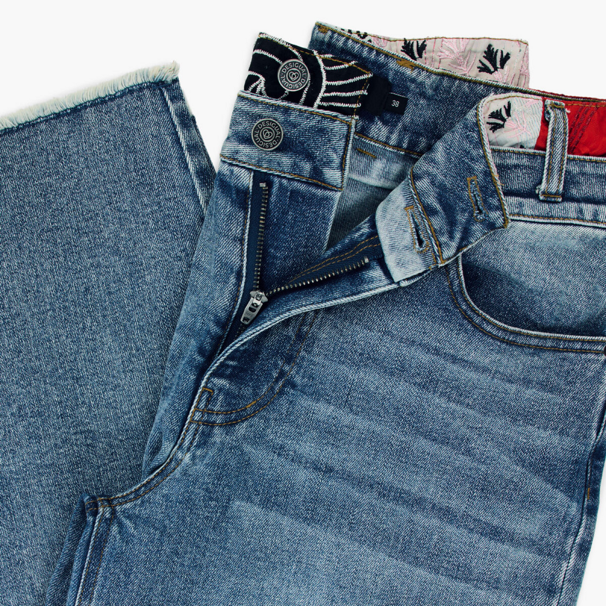 Дамски дънки Desigual Women Jeans 26WWDD12 5008 Close-Up