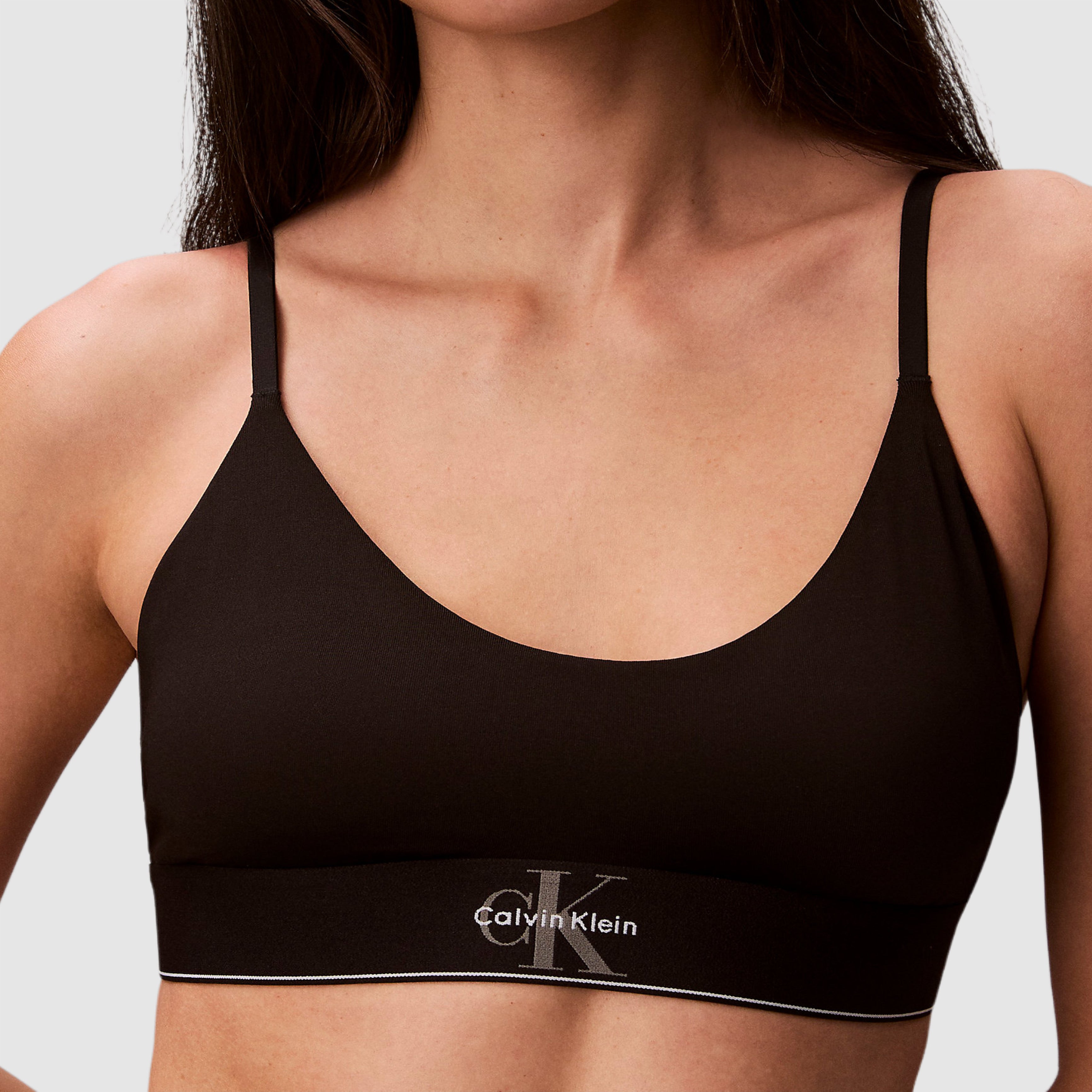 Дамски черен сутиен Calvin Klein woman’s black bralette LV00QF8814 UB1 Close-up