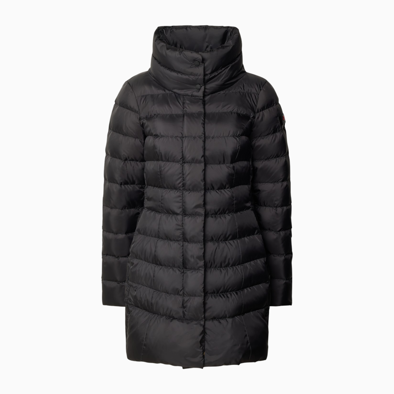 Дамско черно дълго яке Peuterey Women Jacket PED545601181967 Front View