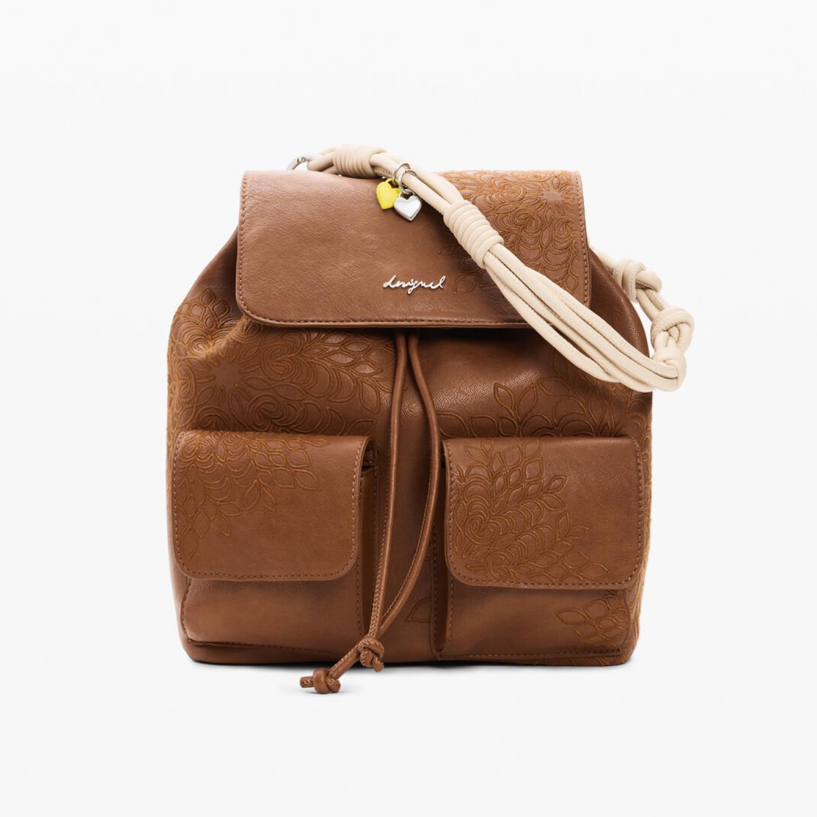 Дамска кафява раница Desigual Women Rucksack 26SAKP39 6011U Front View