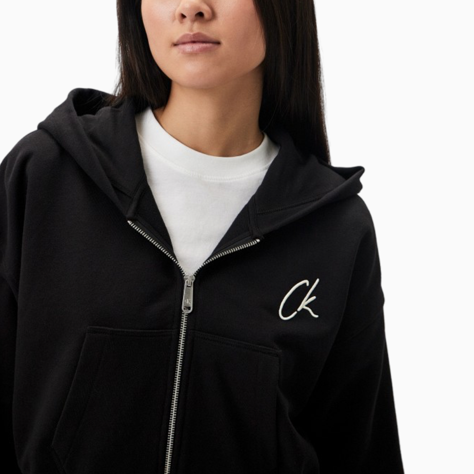 Дамски черен суичър Calvin Klein Jeans J20J224440