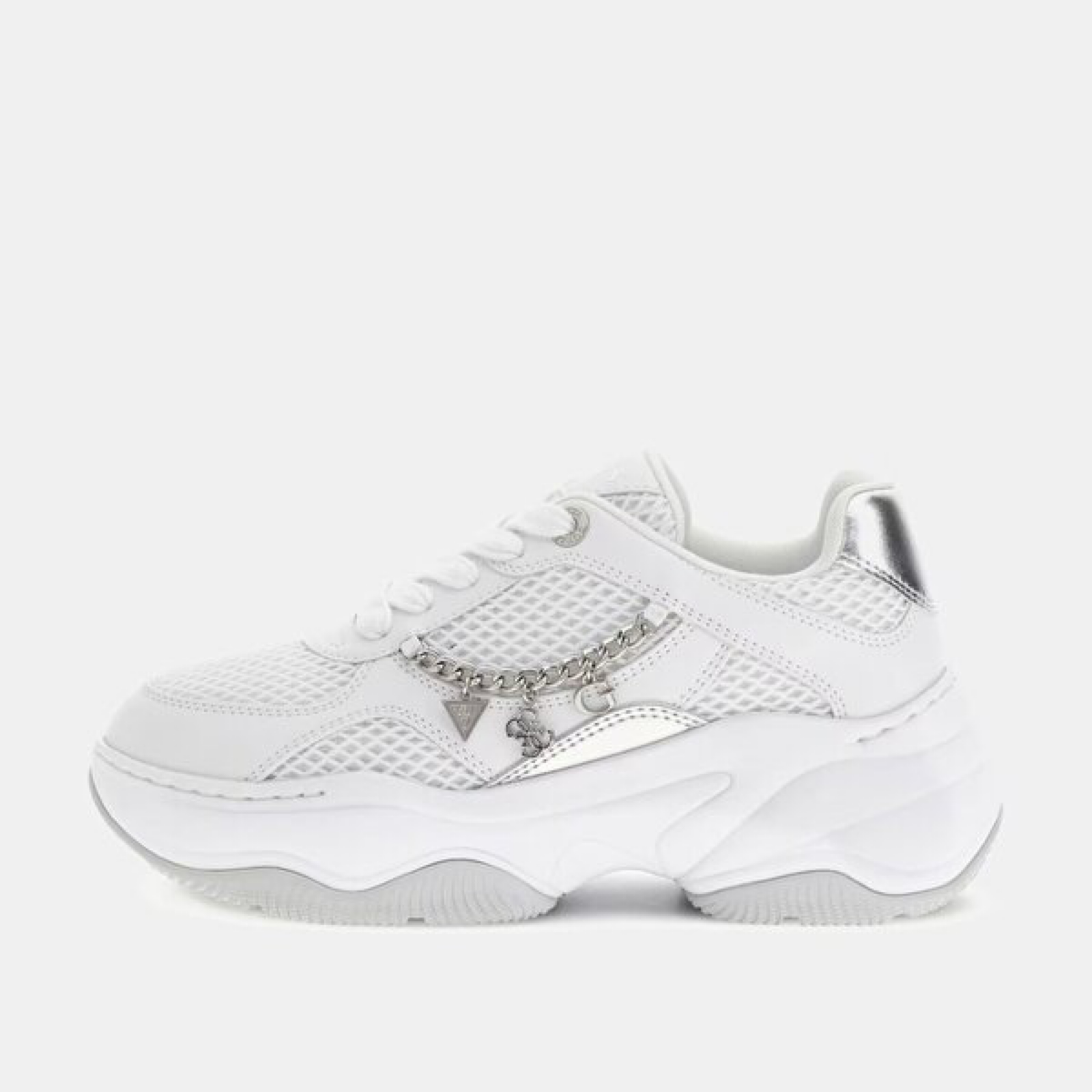 Дамски маратонки Guess Women Sneakers FLPHAR ELE12 WHITE Lateral View