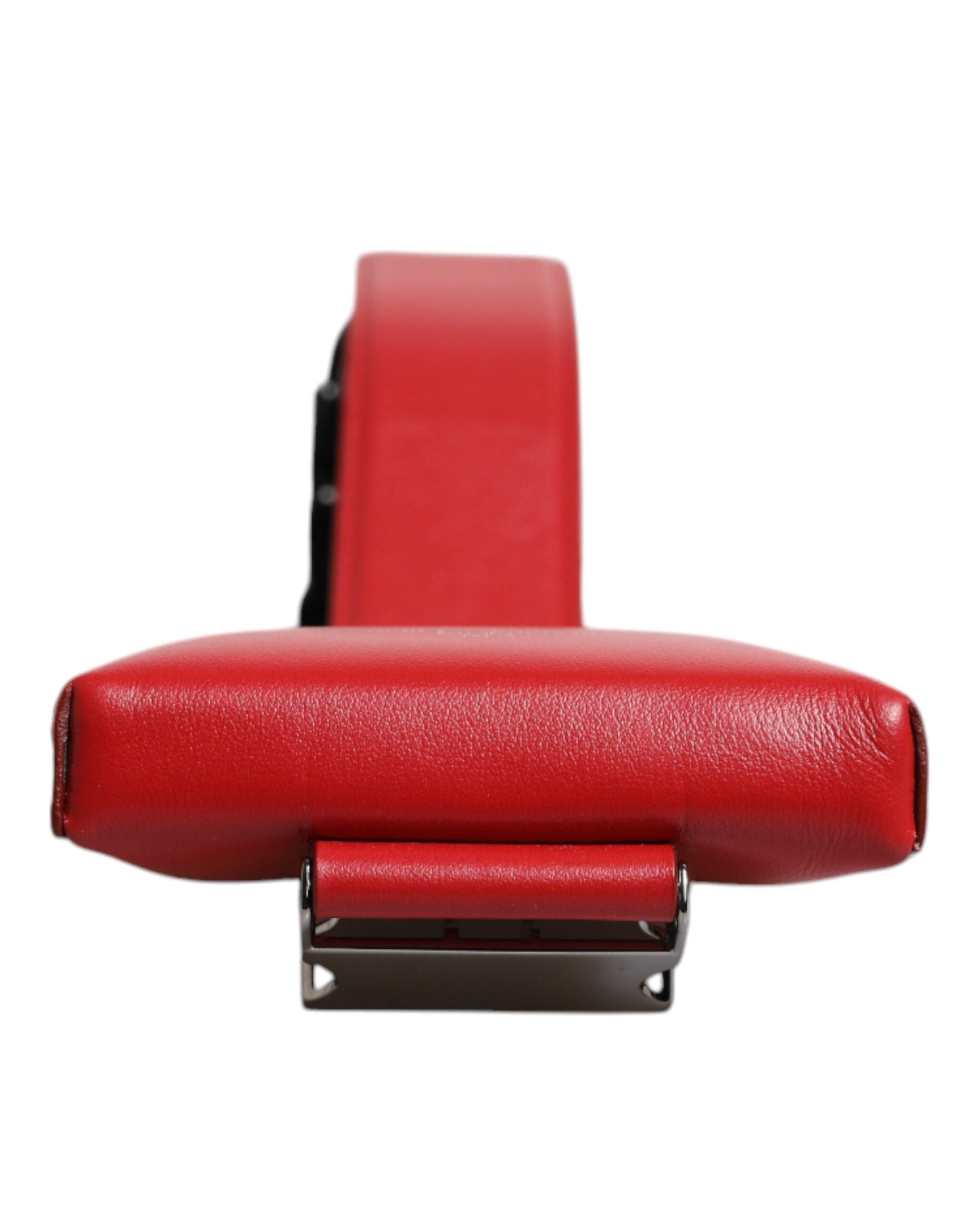 Портфейл Dolce & Gabbana с червена кожа с цип и държач за карти с широка каишка (копие)